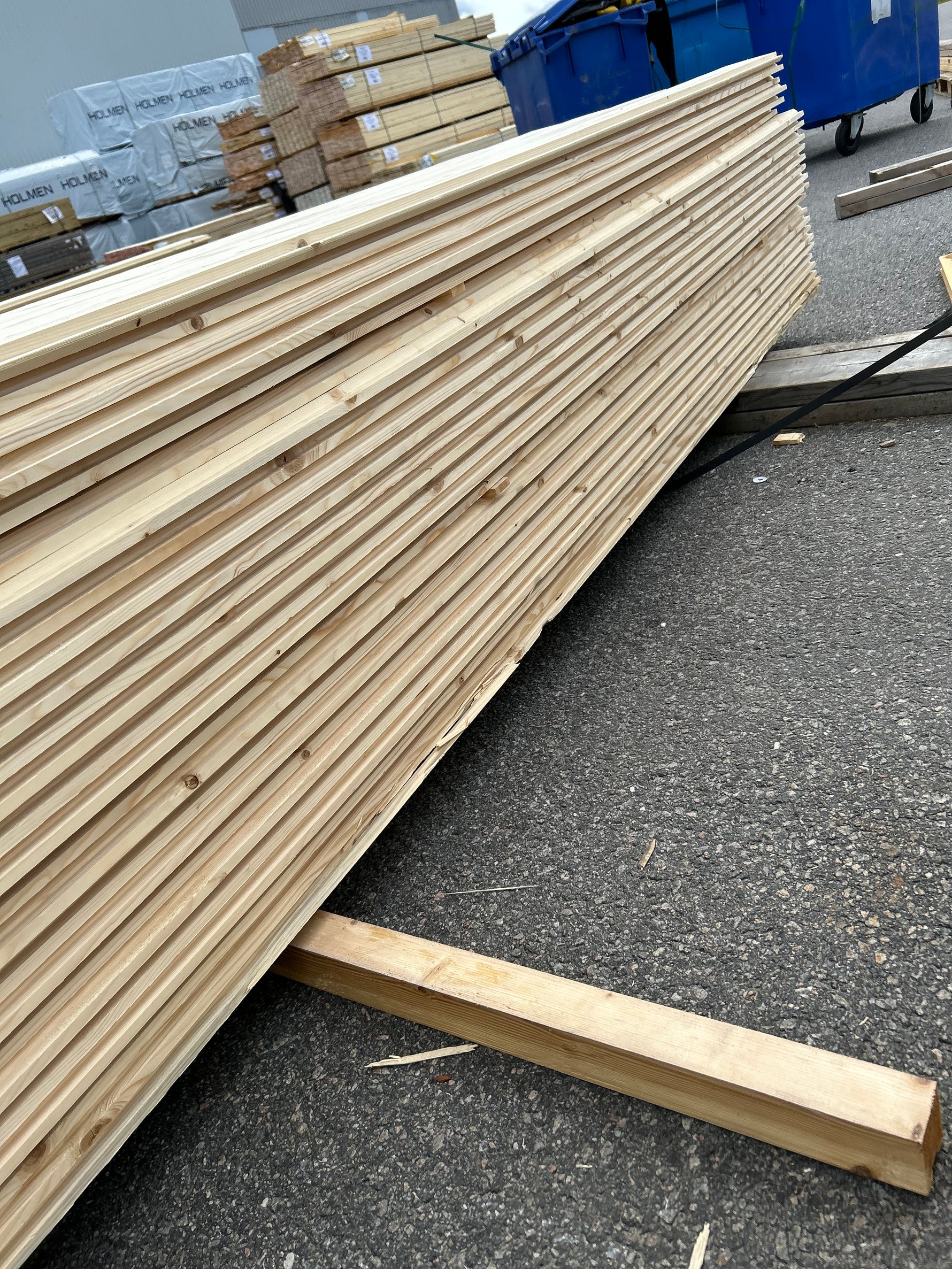 Paket Dubbelfas Halvspont 22x145mm 3.90m 175st Obehandlad