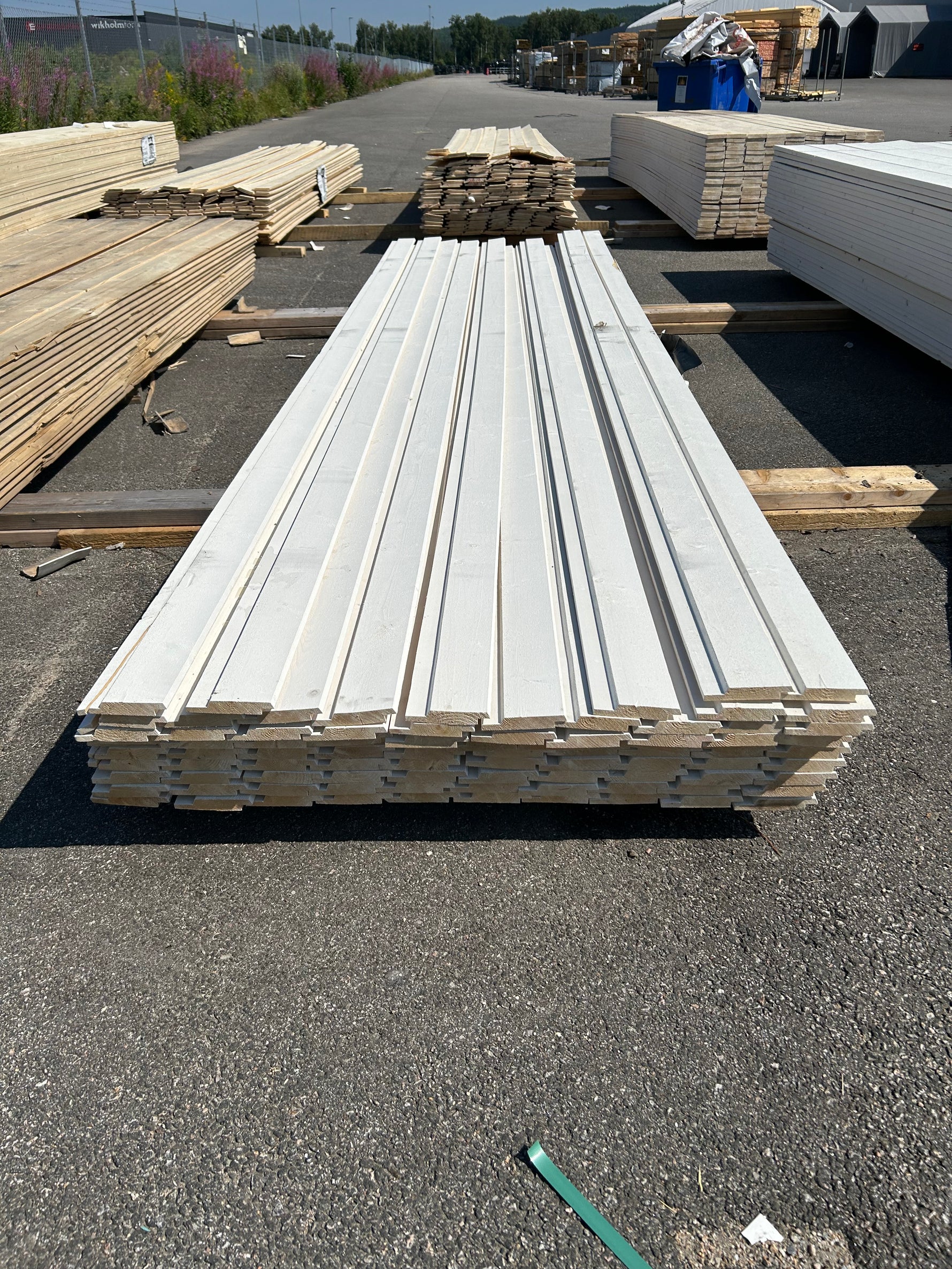 Paket Ytterpanel Dubbelfasspont 22x120mm 4.20m 92st- Obehandlade