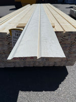 Paket Ytterpanel Enkelfas Halvspont 22x120mm, 180st 3.60m Grundmålad