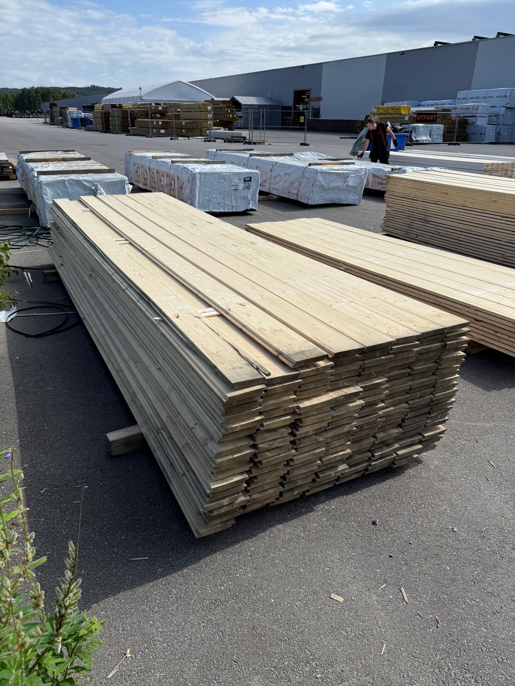 Paket Ytterpanel 22x145mm 4.20m  151st obehandlad