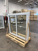 Fönster 158x148 cm – 3-glas, vitt inåtgående