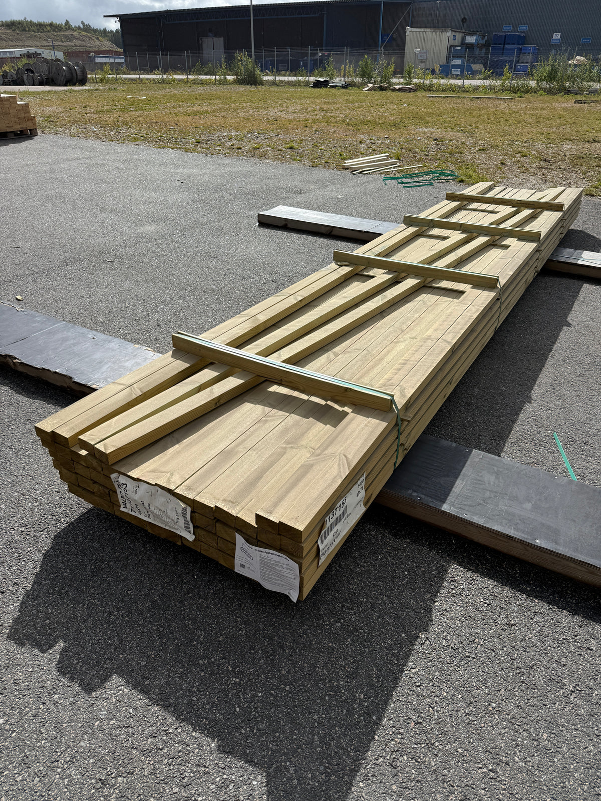 Paket Tryckimpregnerade Reglar 45x70mm, 62st 5,40m
