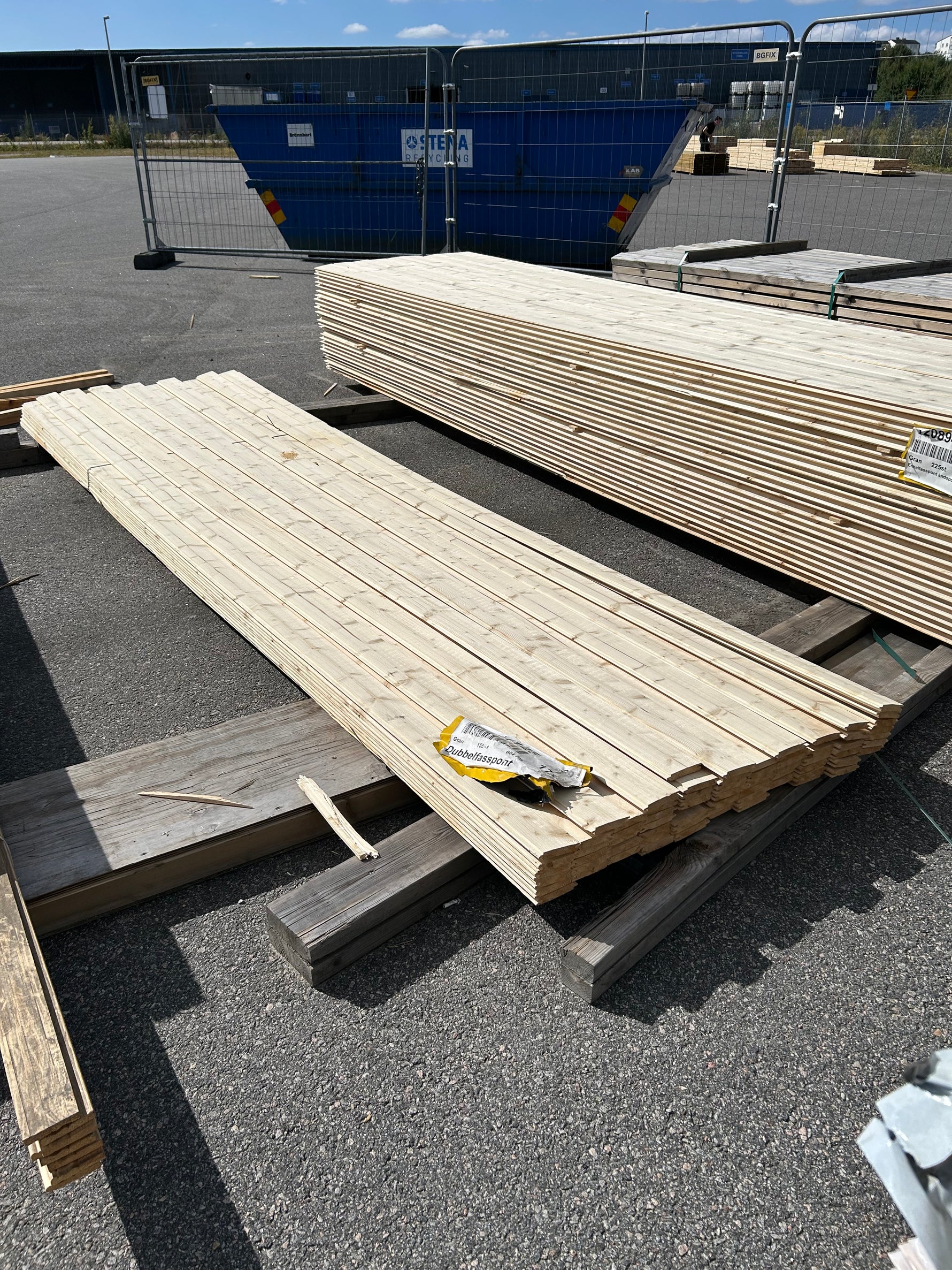 Paket Dubbelfasspont 17x95mm 73st 3.90m Obehandlad