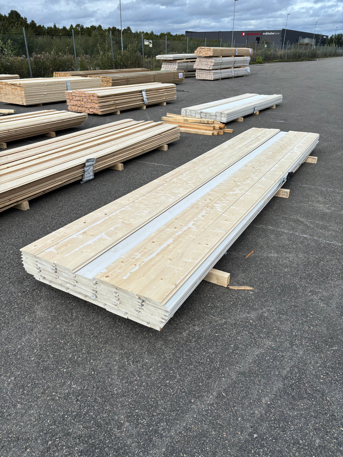 Paket Falsad Dubbelfas 22x145mm, 54st 4,20m Grundmålad