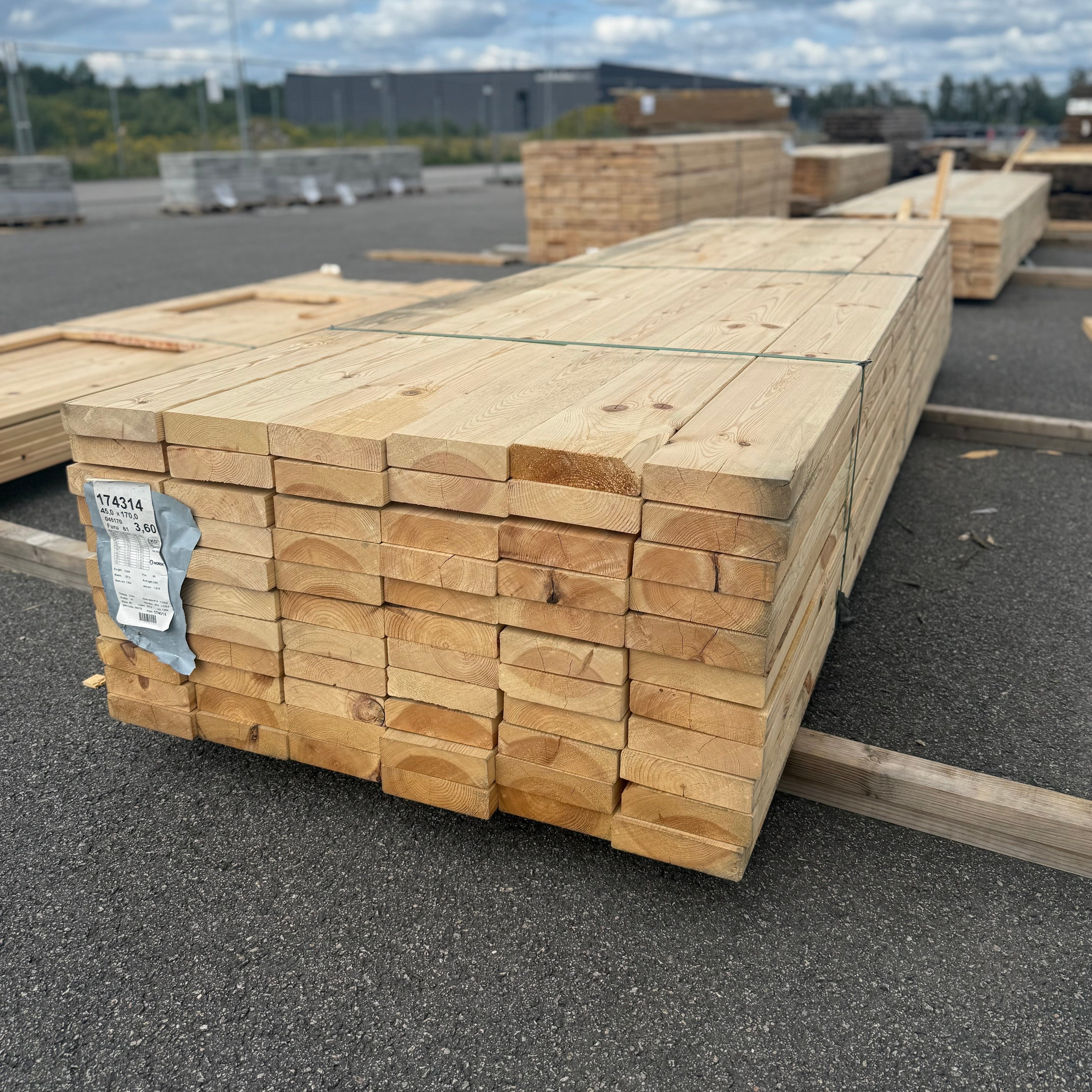 Paket Reglar 45x170mm 3.60m 66st