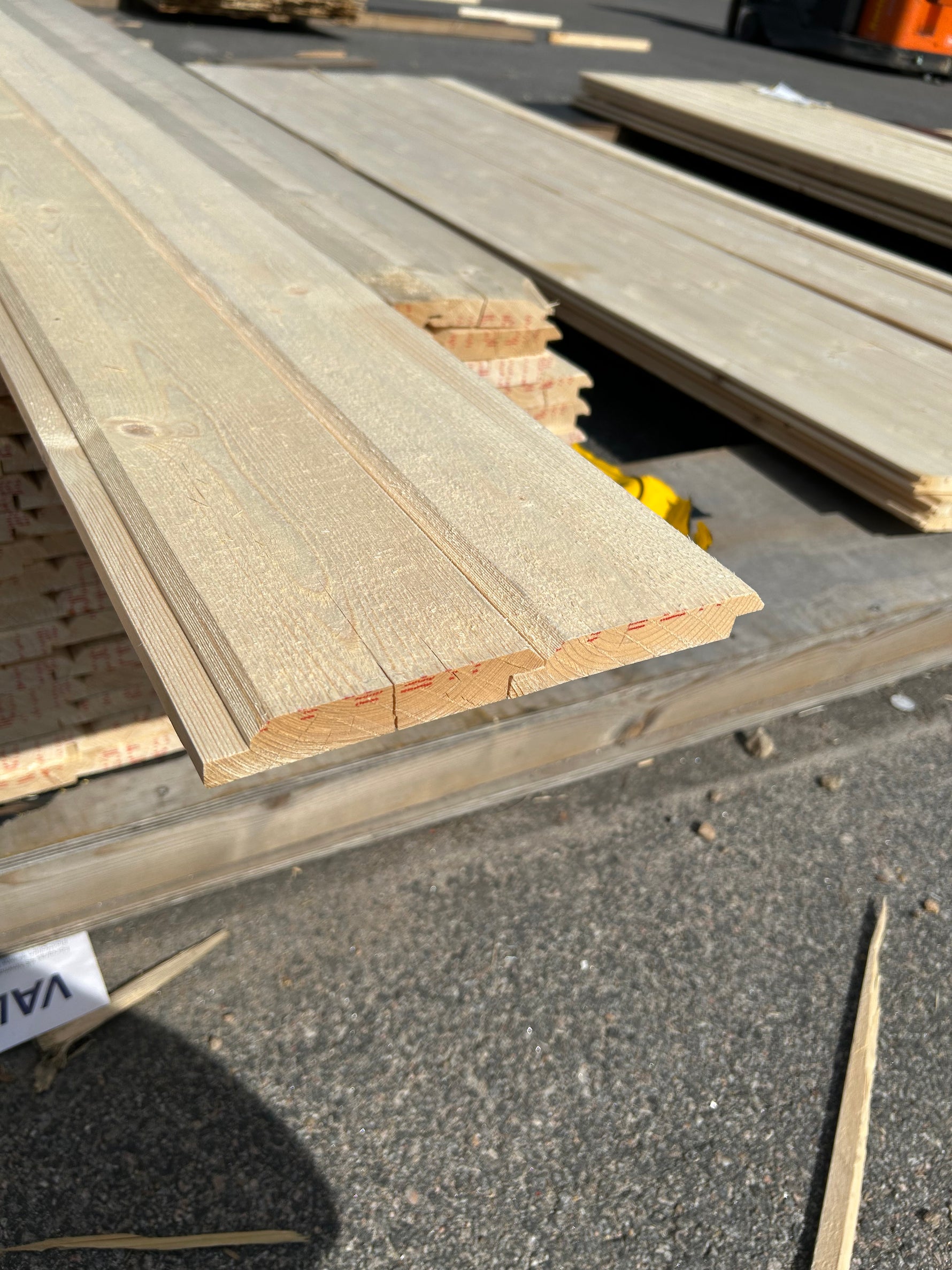 Paket Ytterpanel Dubbelfas Fals 22×120 mm 3,00 m 135 st Obehandlad