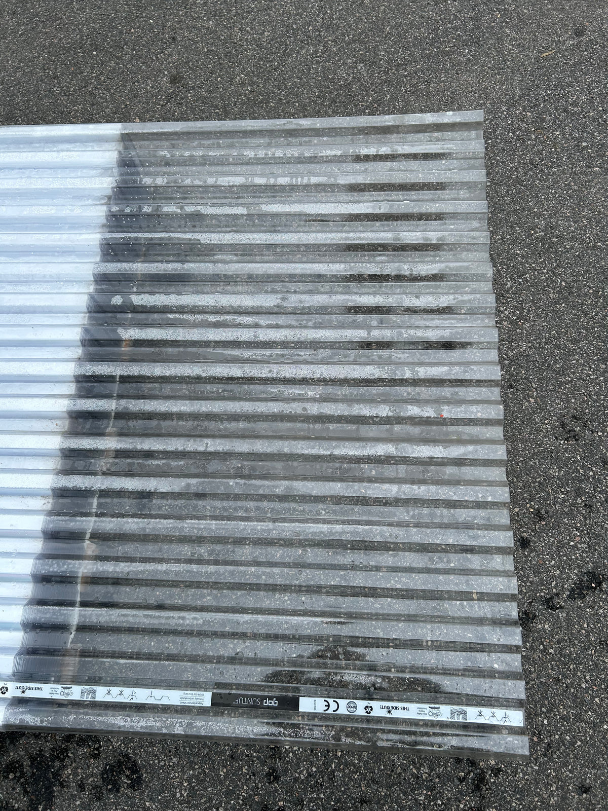 Plasttak GOP Suntuf klar- 0,8mm Trapetsprofil