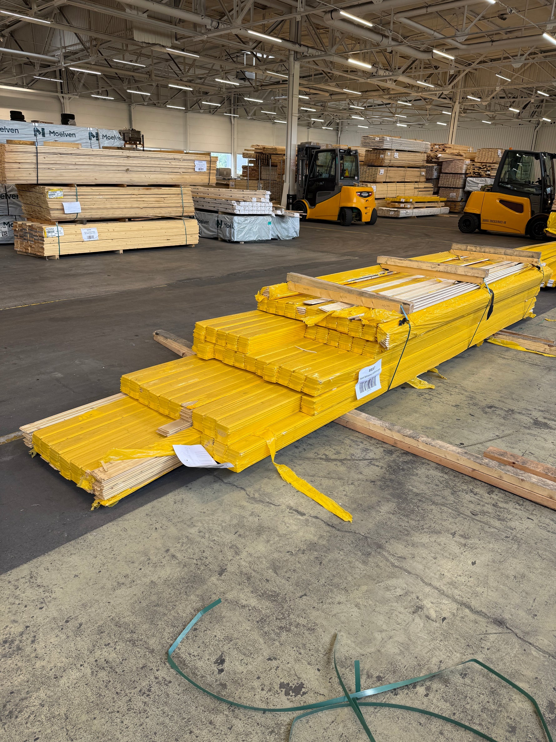 Paket Spårpanel 13x95mm Gran, 164kvm 3.58–5.38m (Sekunda)