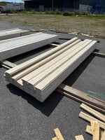 Paket Ytterpanel Enkelfas Halvspont 22x145mm, 57st 3.60m Grundmålad