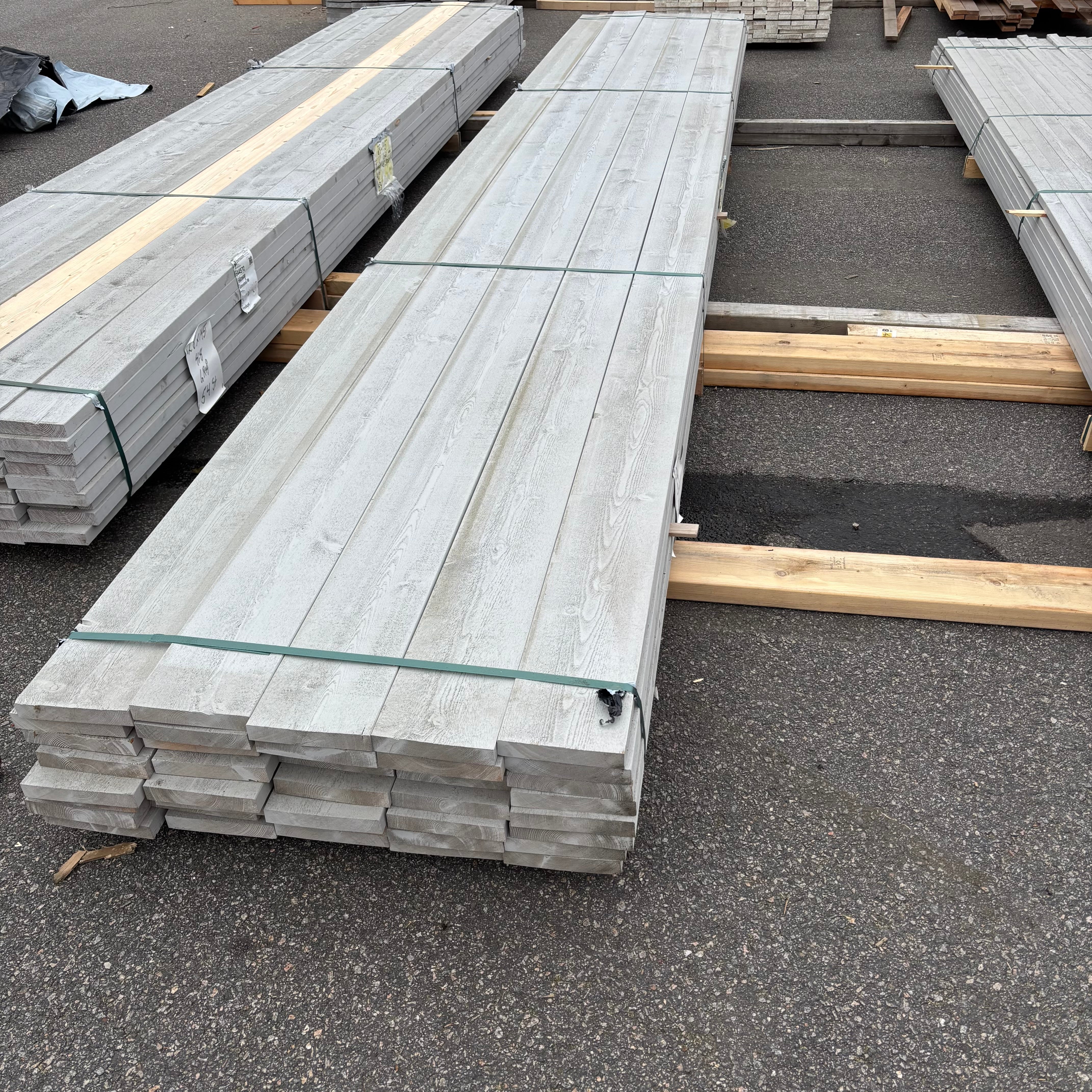 Paket Ytterpanel Finsågad 28x170mm – 40 st (5,40 m, Grå NCS S3000-N)