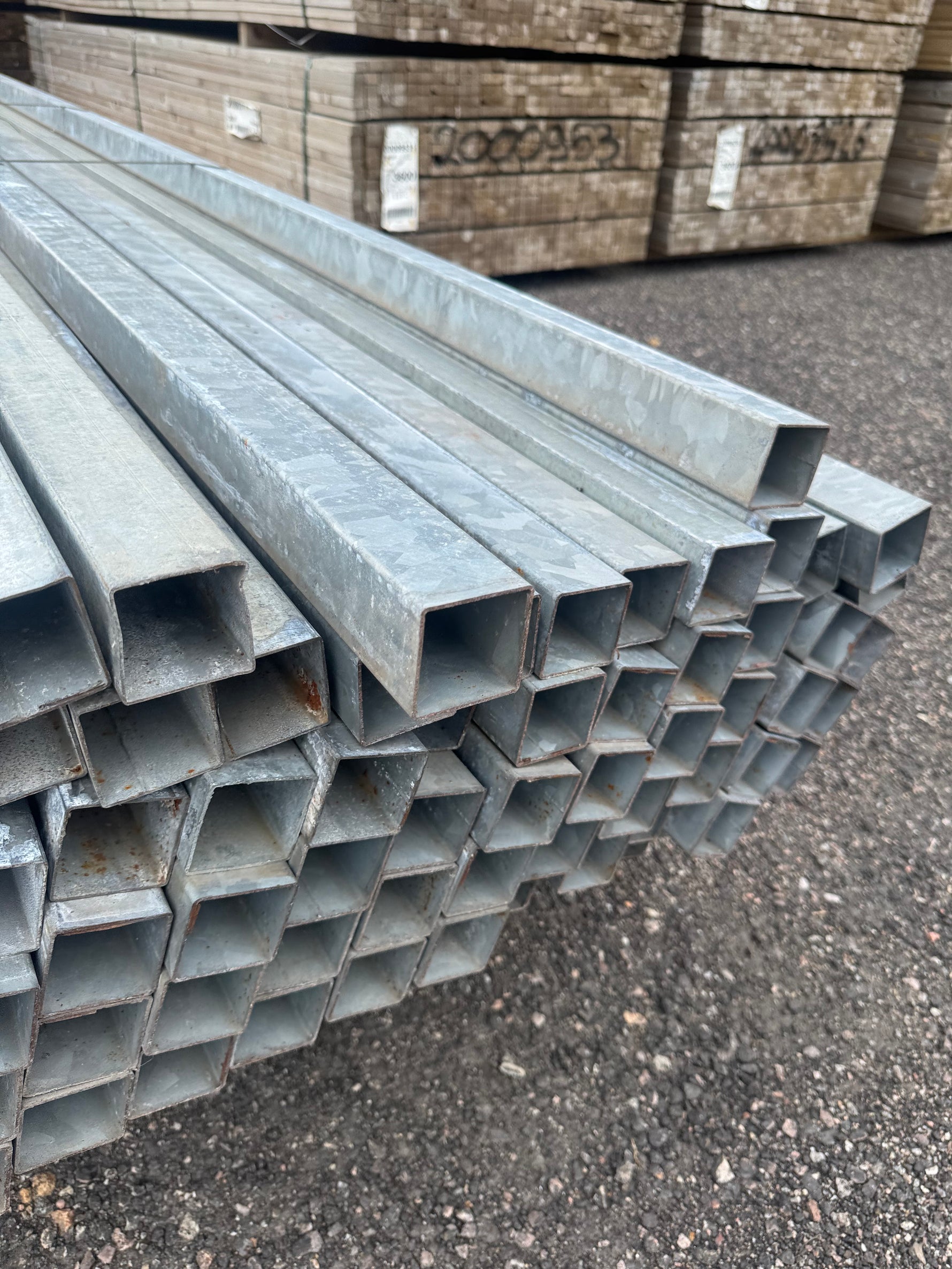 Pall Stängselstolpar – Galvad 50x50mm, 82st 2,76m