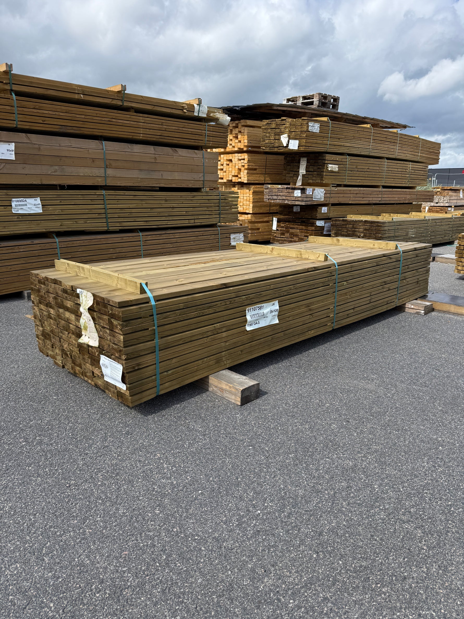 Paket Tryckimpregnerad Trall 28×120 mm, 153st 3,60m (G4-3)
