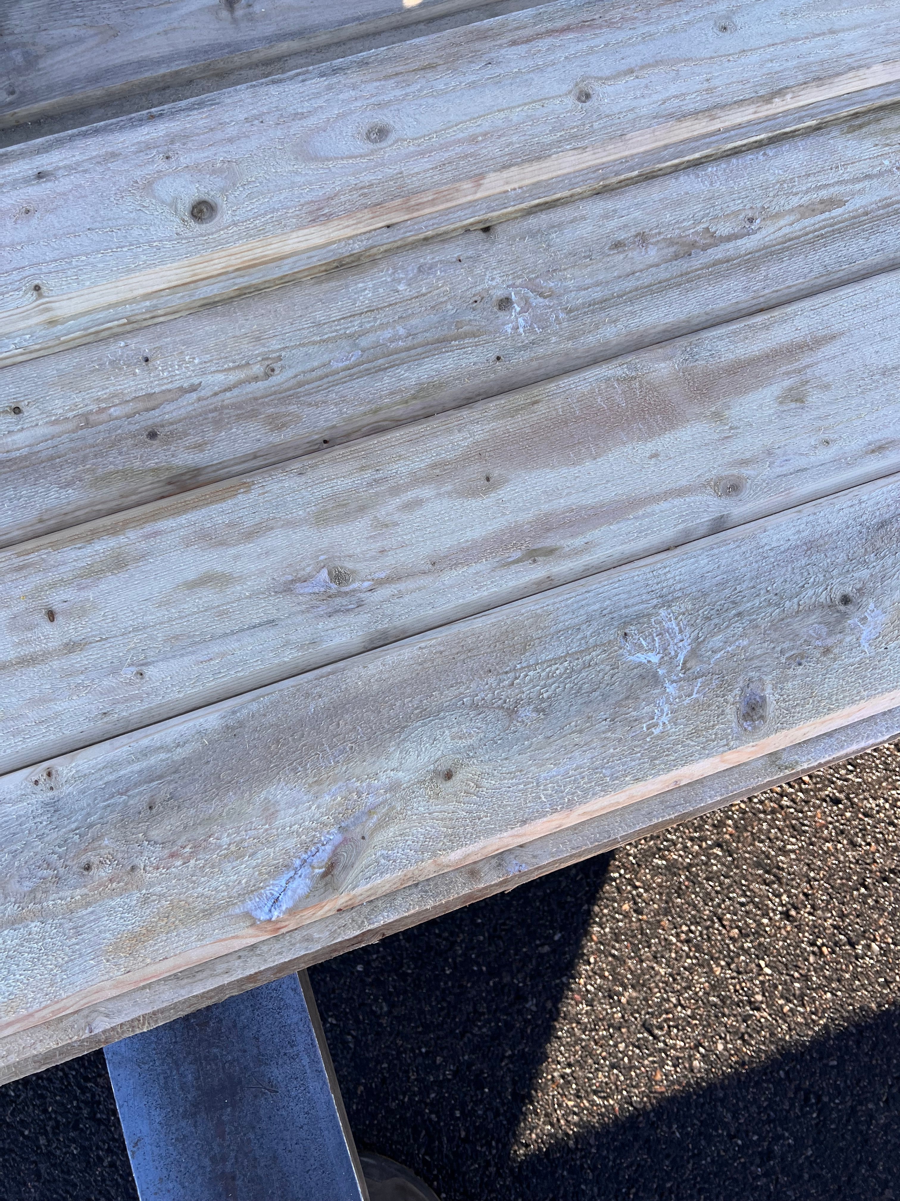 Paket dubbelfas halvspont 22x145mm, 21st 4,20m (Fuktskadat)