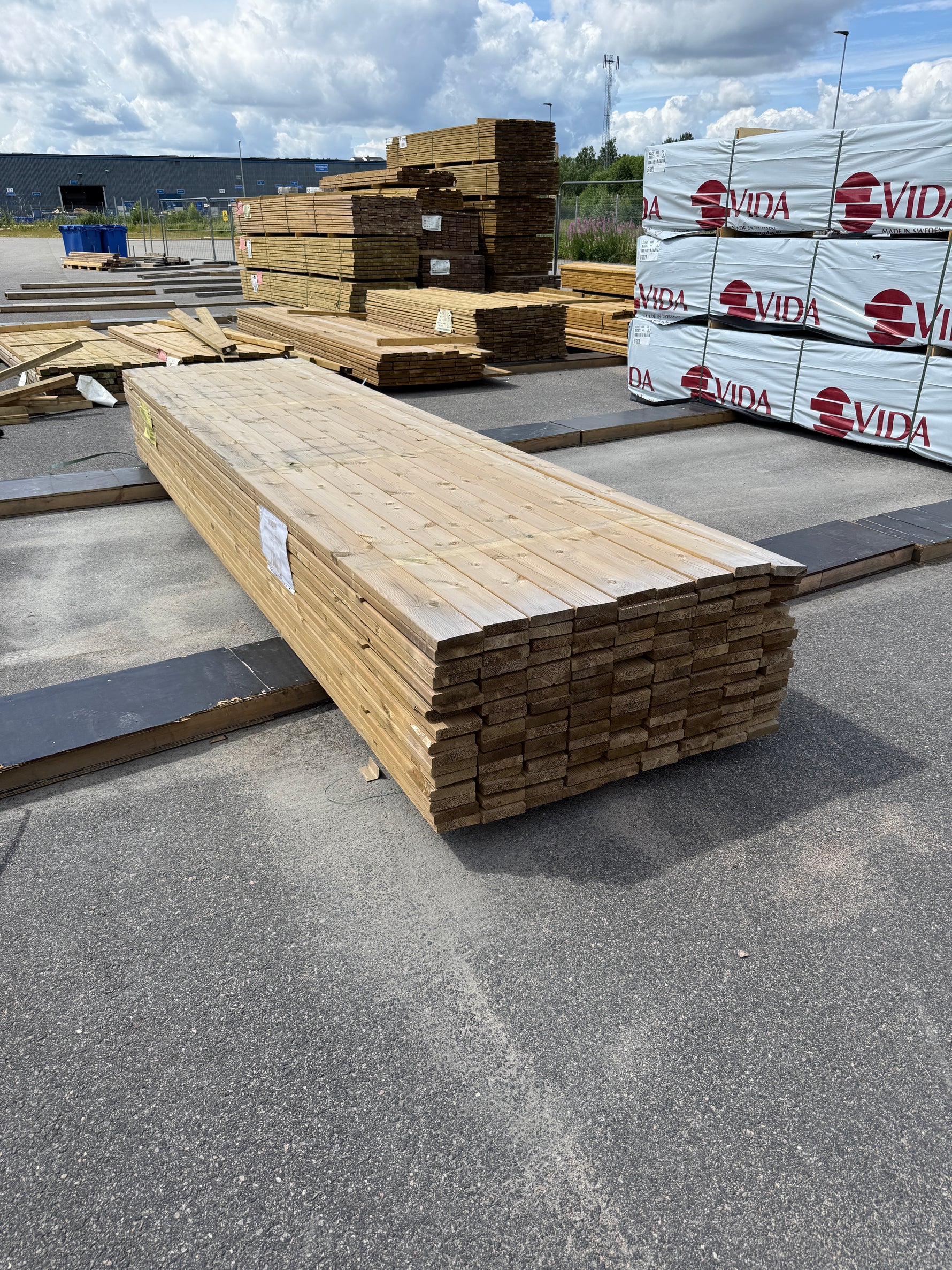 Paket Tryckimpregnerad Rillad Trall 28x120mm, 144st 4.20m- Väderbitet