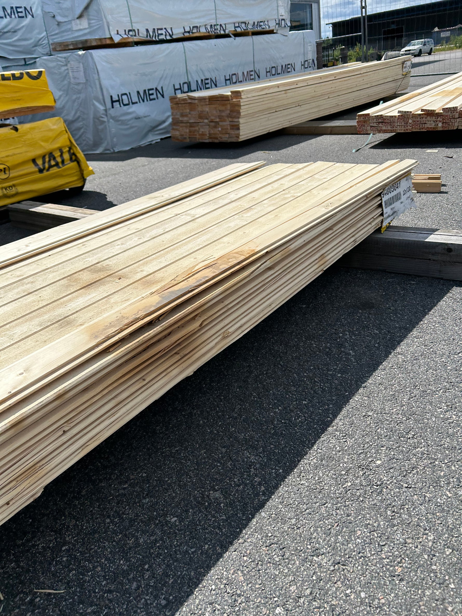Paket Dubbelfas Halvspont 22x120mm 4,20m 76st Obehandlad