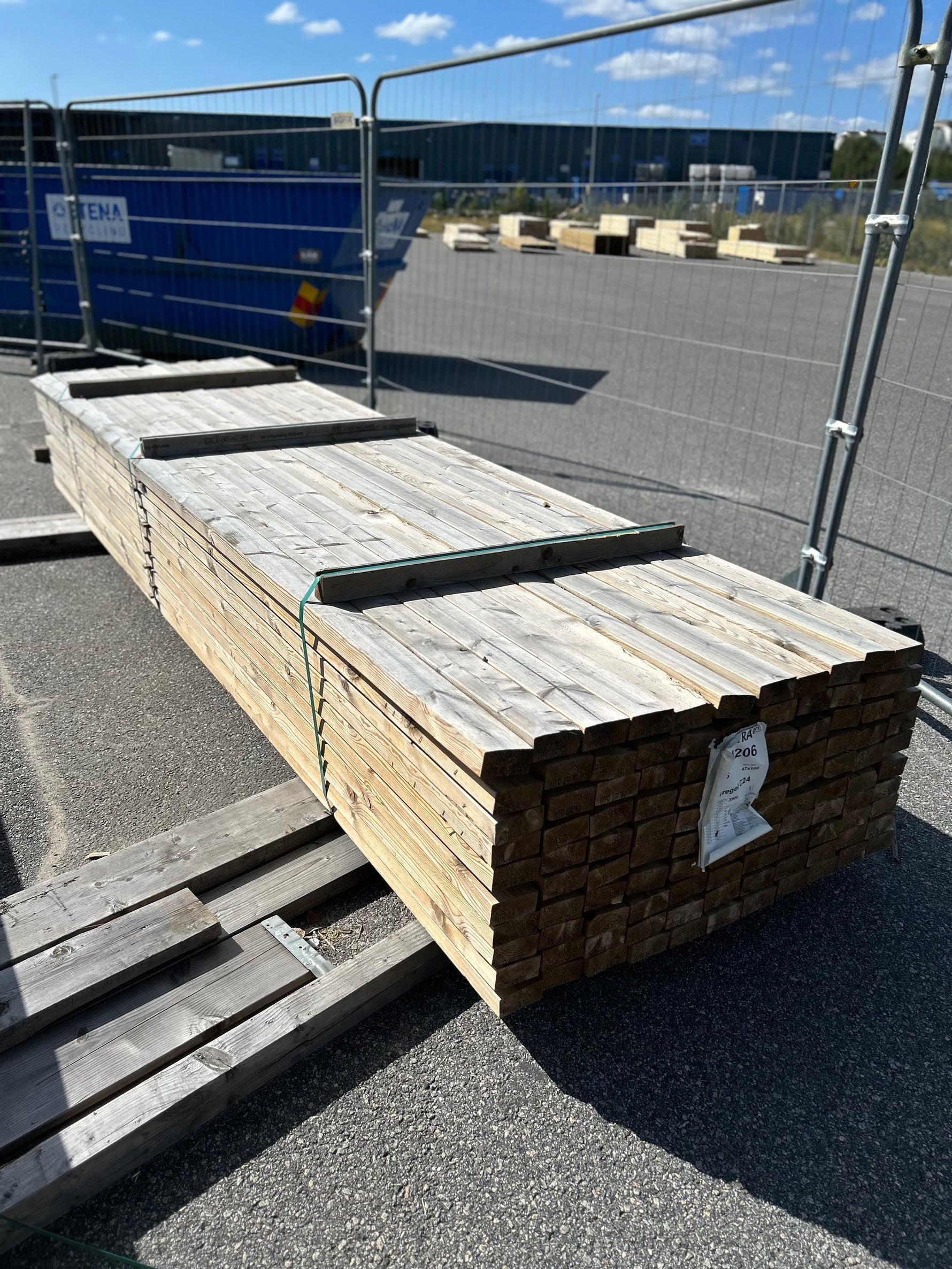 Paket Tryckimpregnerade Reglar 45x95mm 3,90m 110st NTR AB