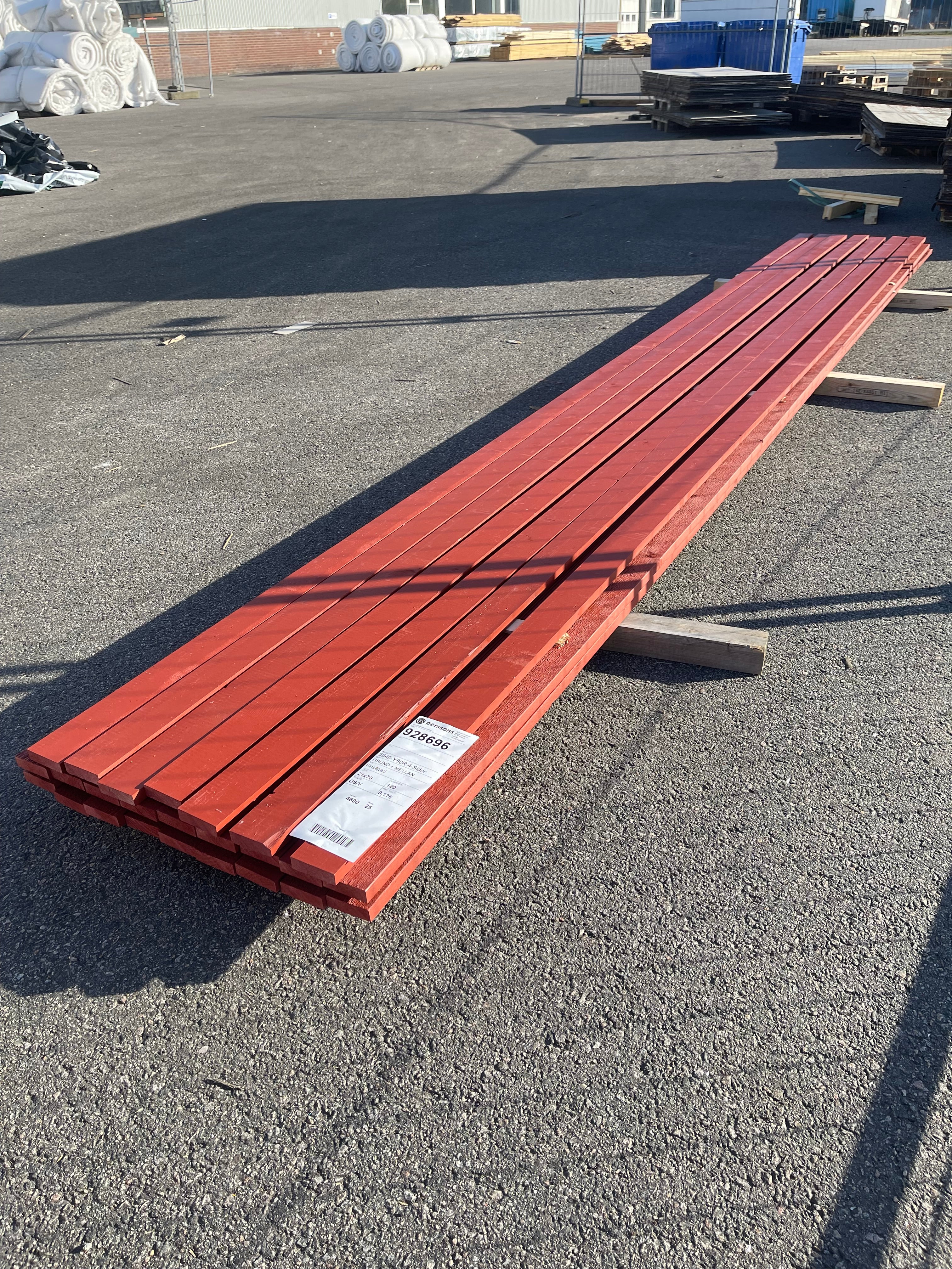 Paket Panel 21x70 mm – 4,80 m – 25 st – Färg 5040-Y80R