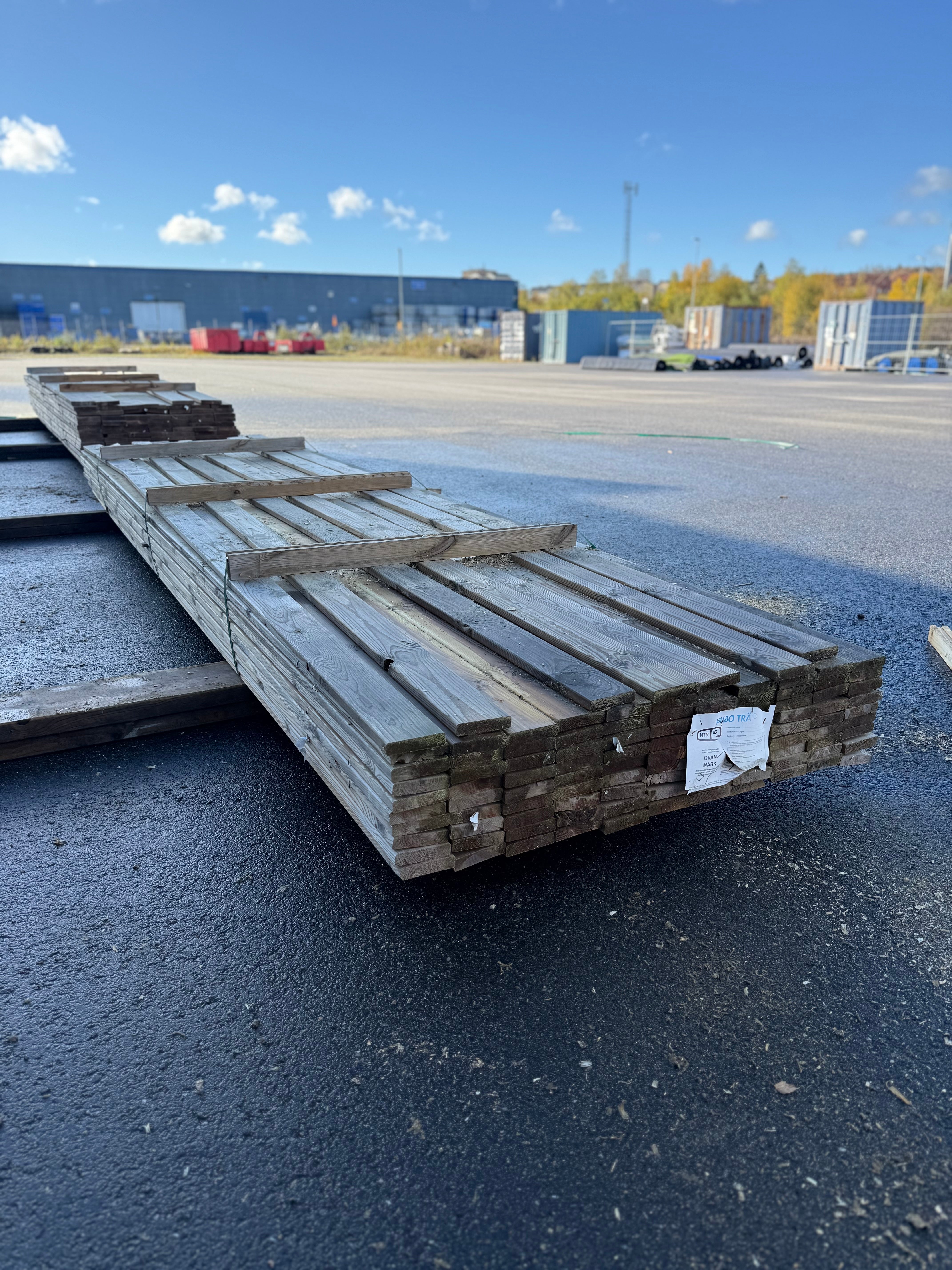 Paket Tryckimpregnerad Trall 22x95mm, 106st 4,20m