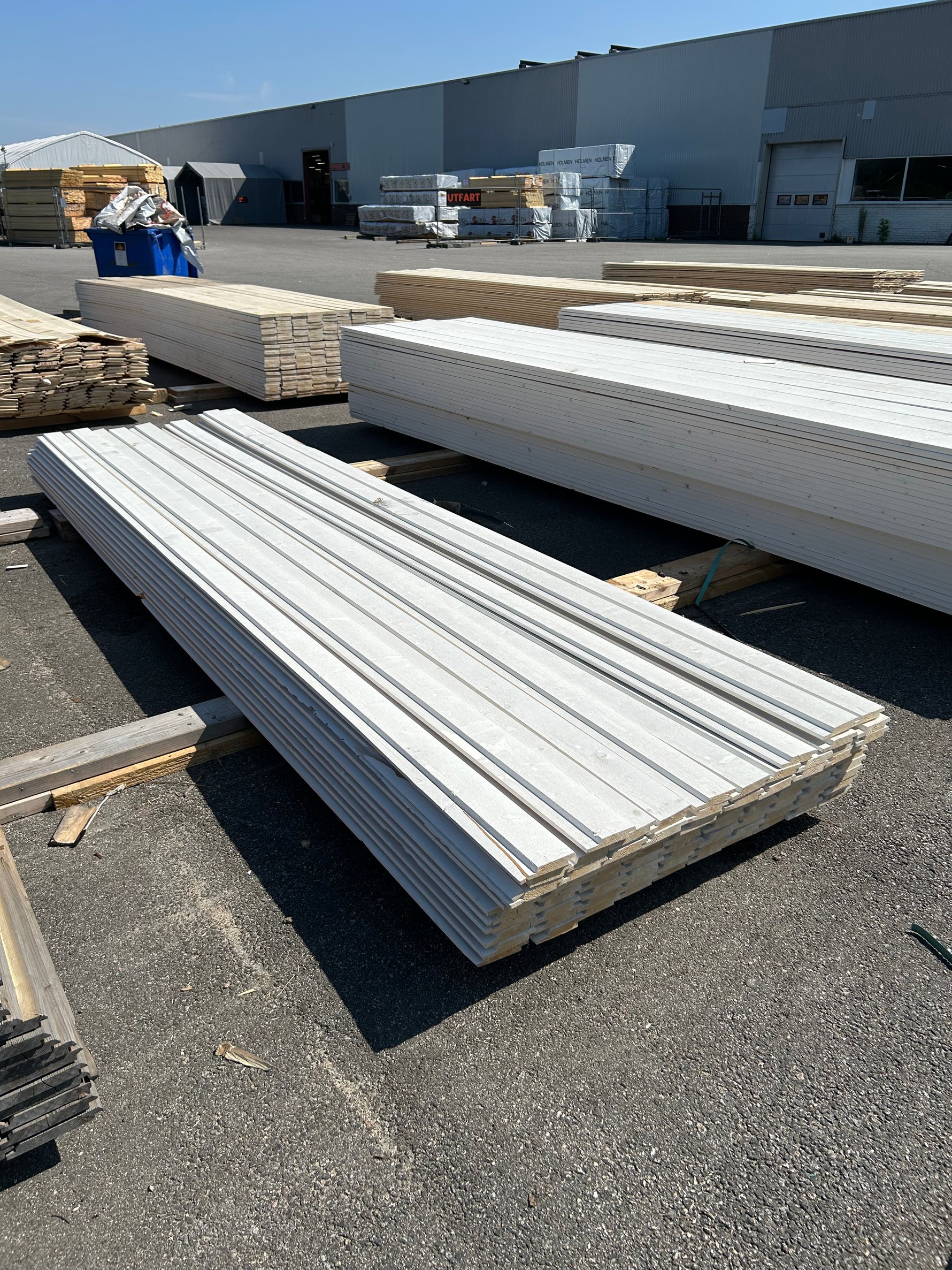 Paket Ytterpanel Dubbelfasspont 22x120mm 4.20m 92st- Obehandlade