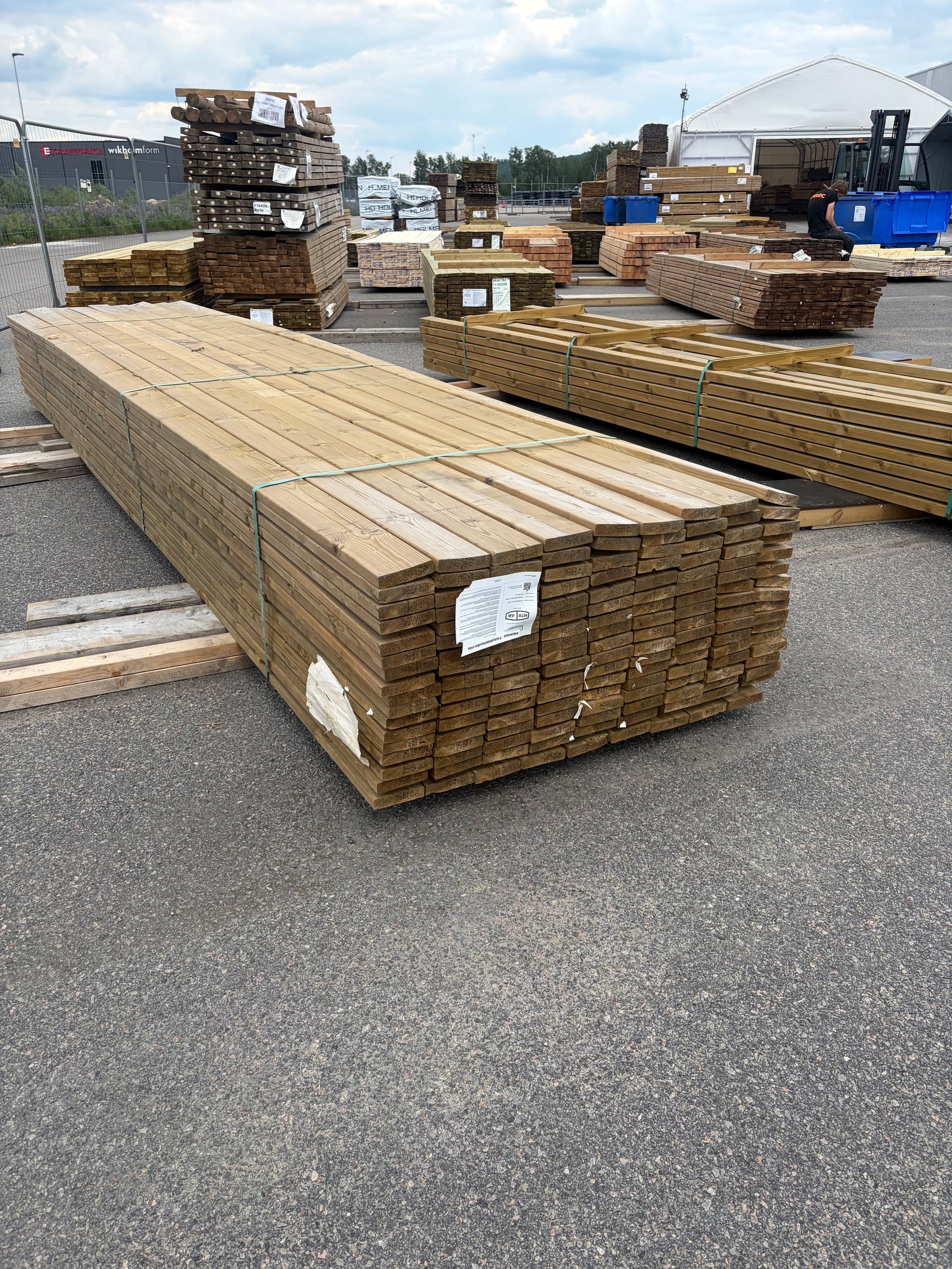 Paket Tryckimpregnerad Trall 28x120mm, 153st 5,40m