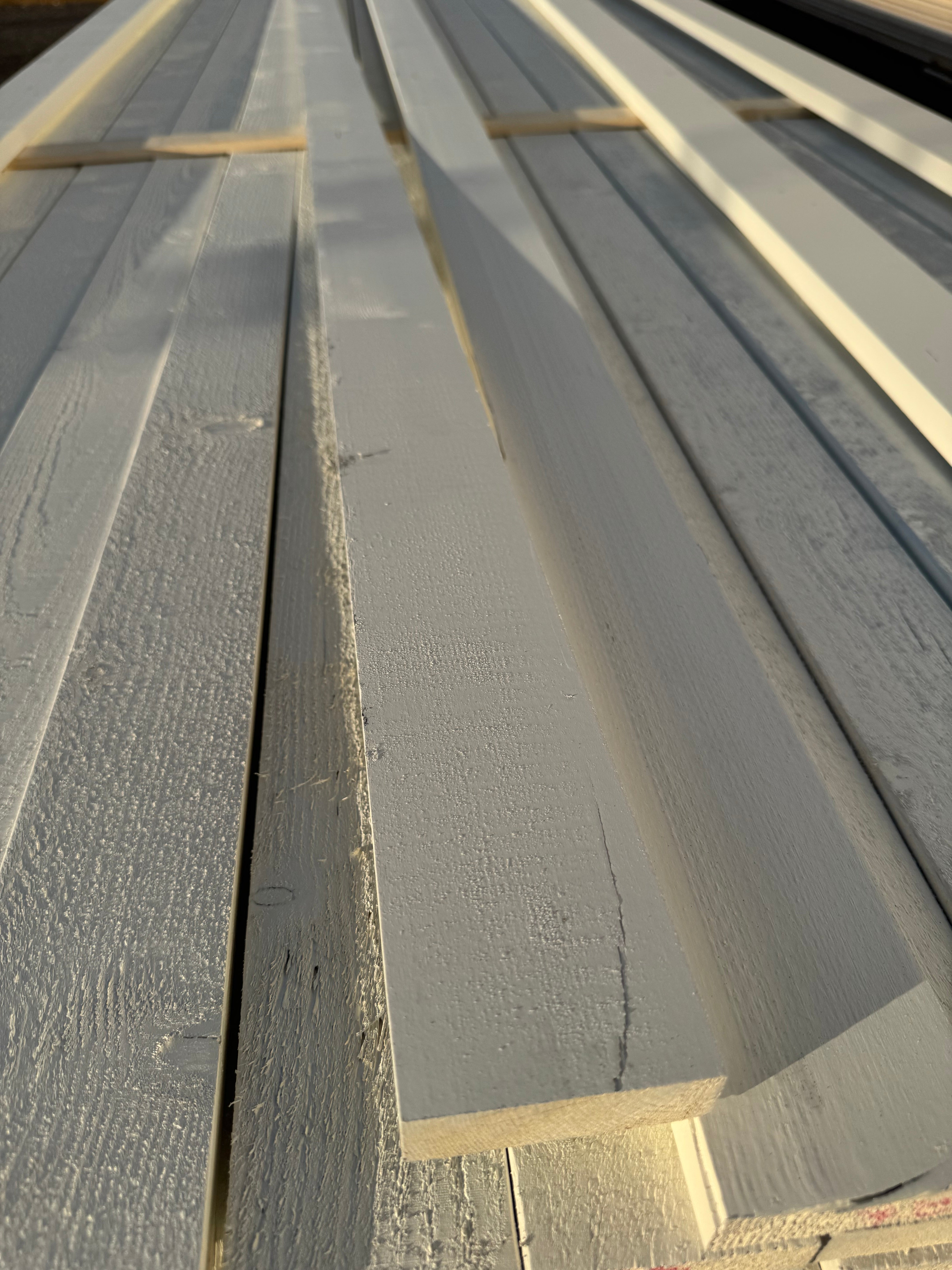 Paket Finsågad Panel Vit 21x70 mm – 4,80 m – 89 st