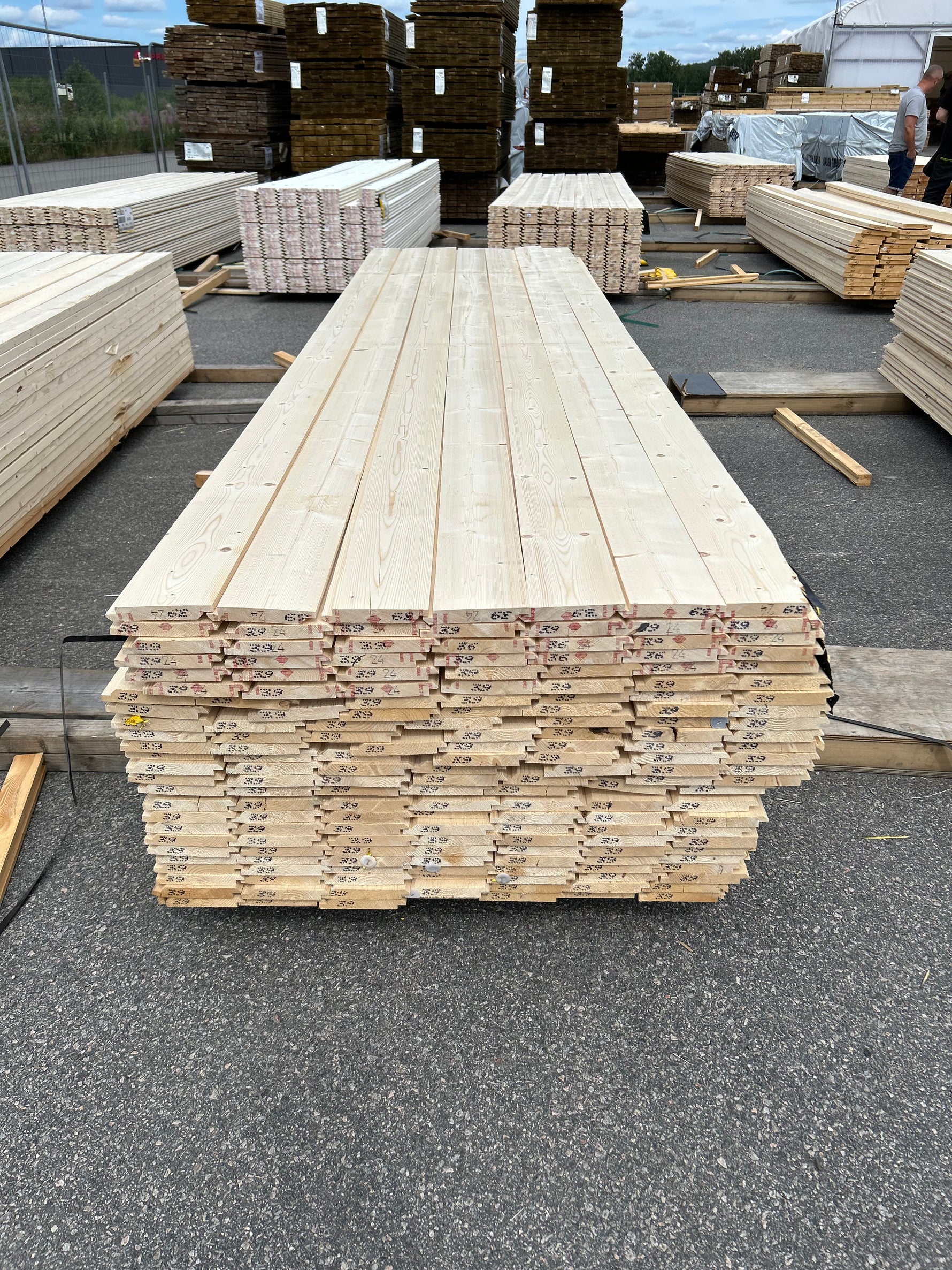 Paket Dubbelfas Halvspont 22x145mm 3.90m 175st Obehandlad