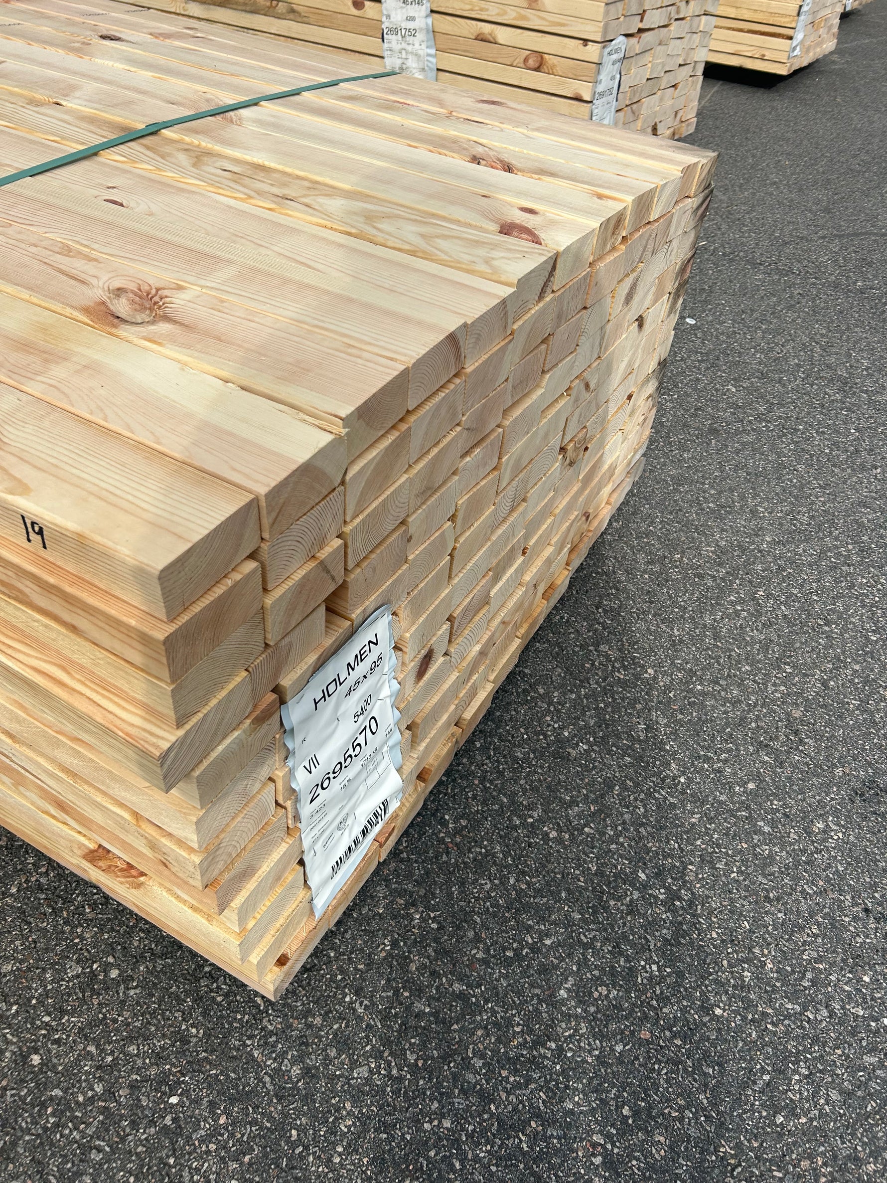 Paket Reglar 45x95mm 3,90-5,40m 144st