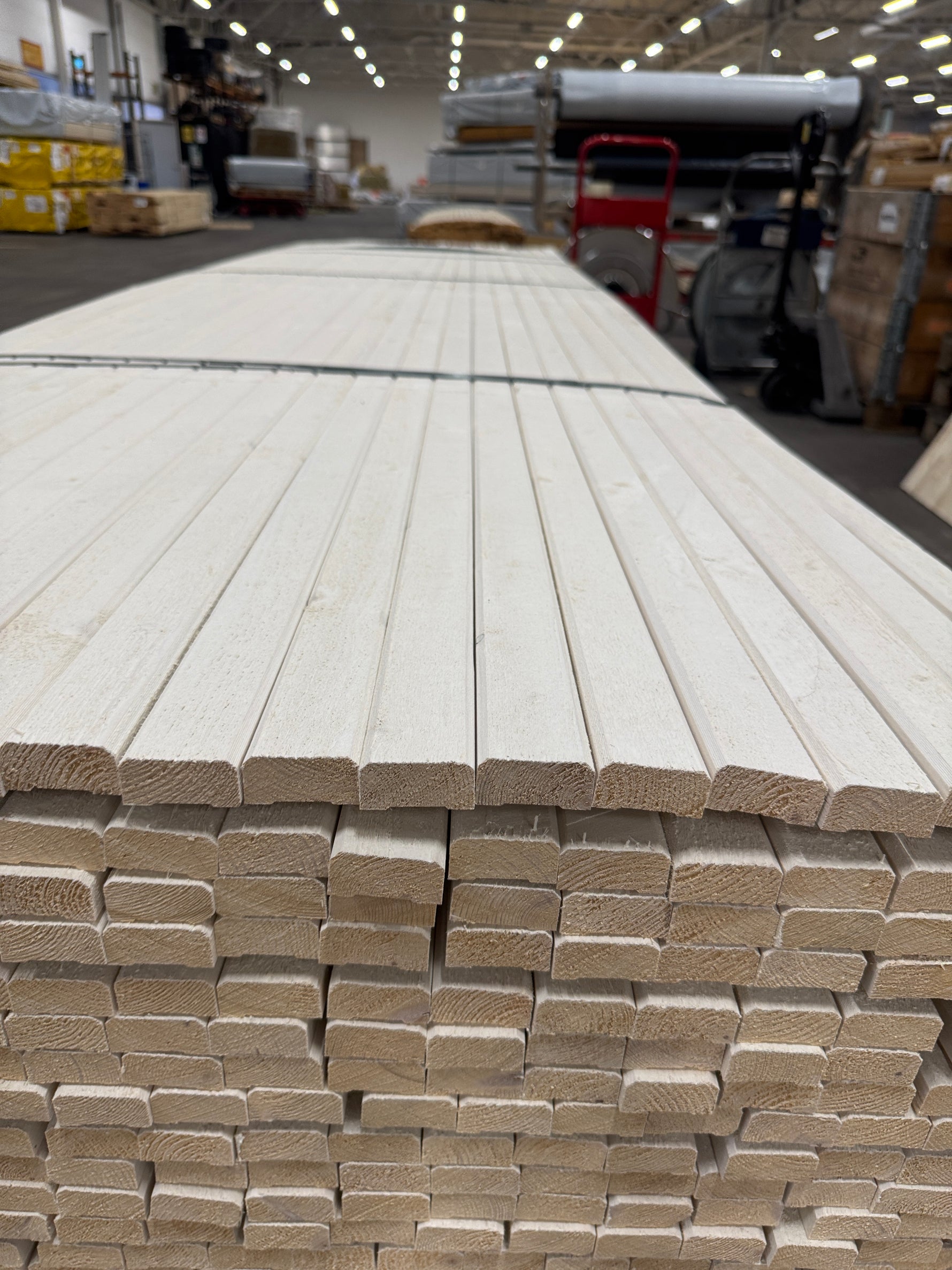 Parti Lockläkt 22x45mm, 528st 3.6m- Grundmålade