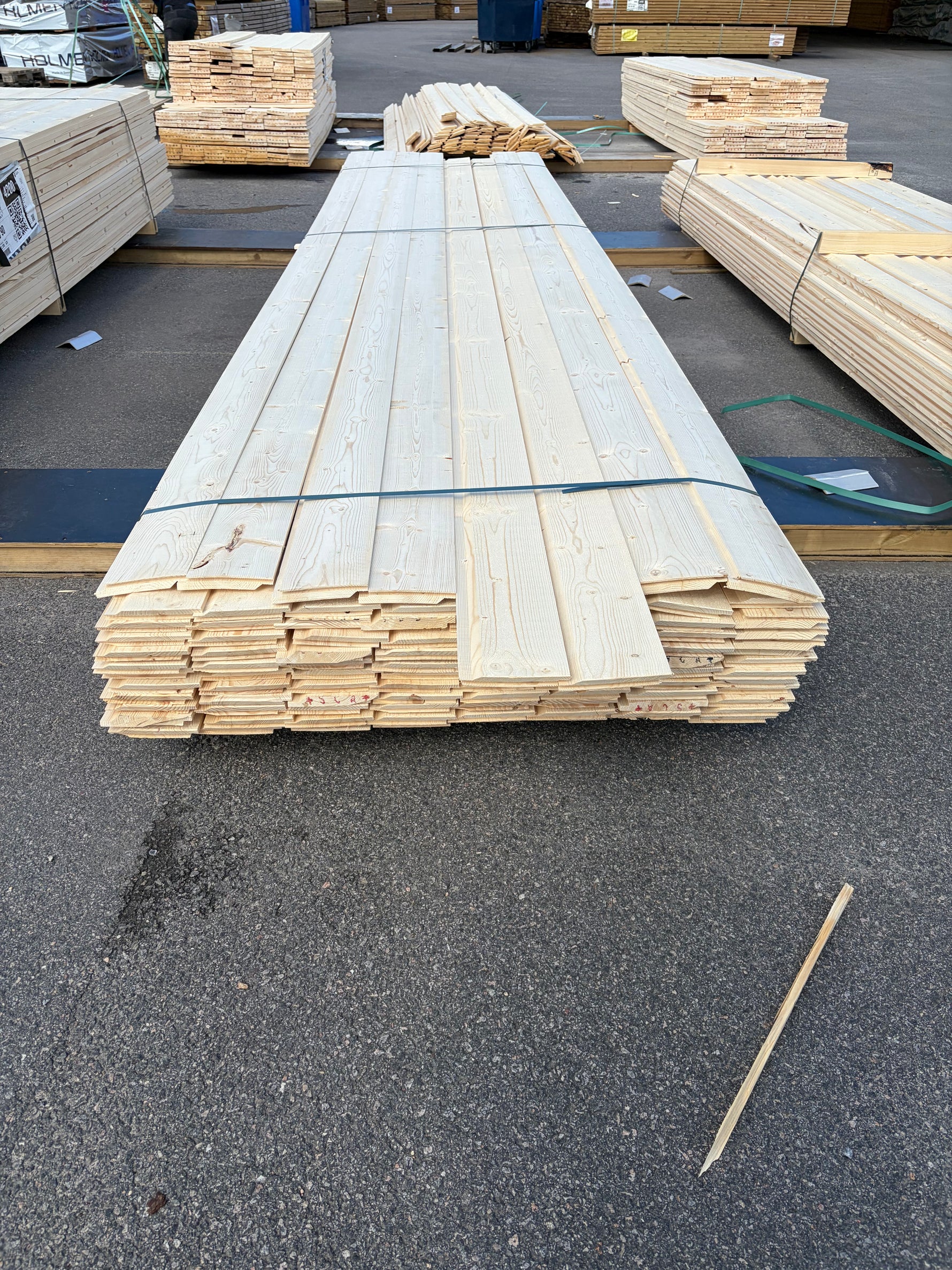 Paket Enkelfas Fals Ändspont 22x145mm, 96st 4,80m (Andra sortering)