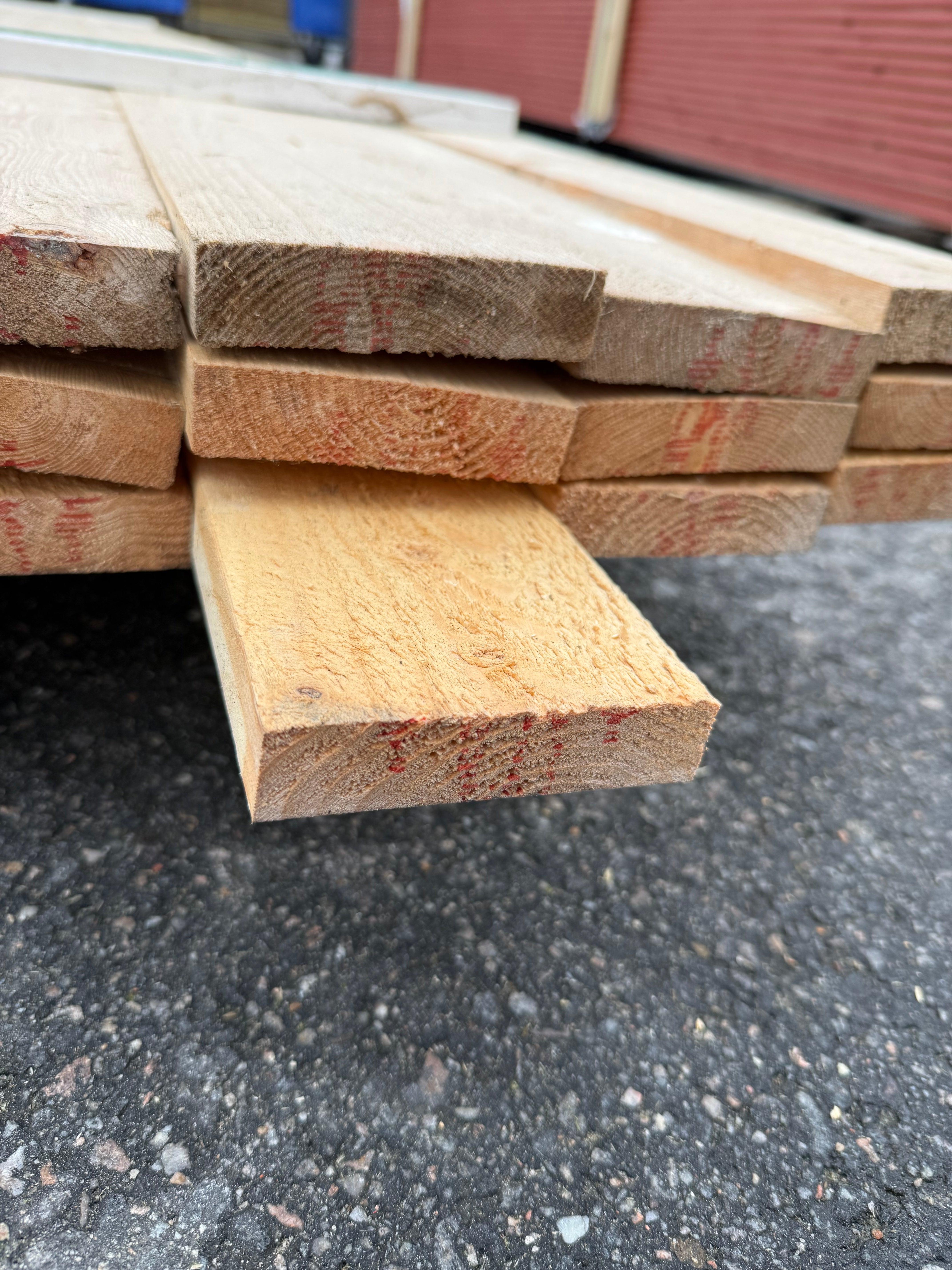 Paket Brädor 21x95mm – 30 st (4,80 m, Obehandlad Gran)