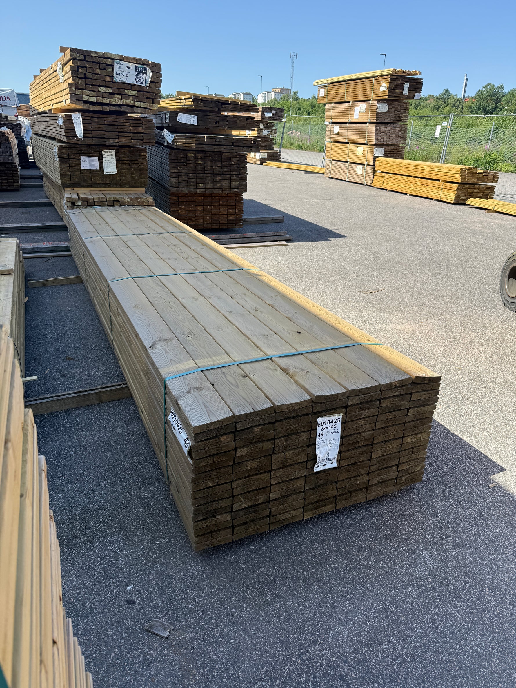 Paket Trall Furu 28x145mm 4,80m 112st Impregnerad B-kvalitet