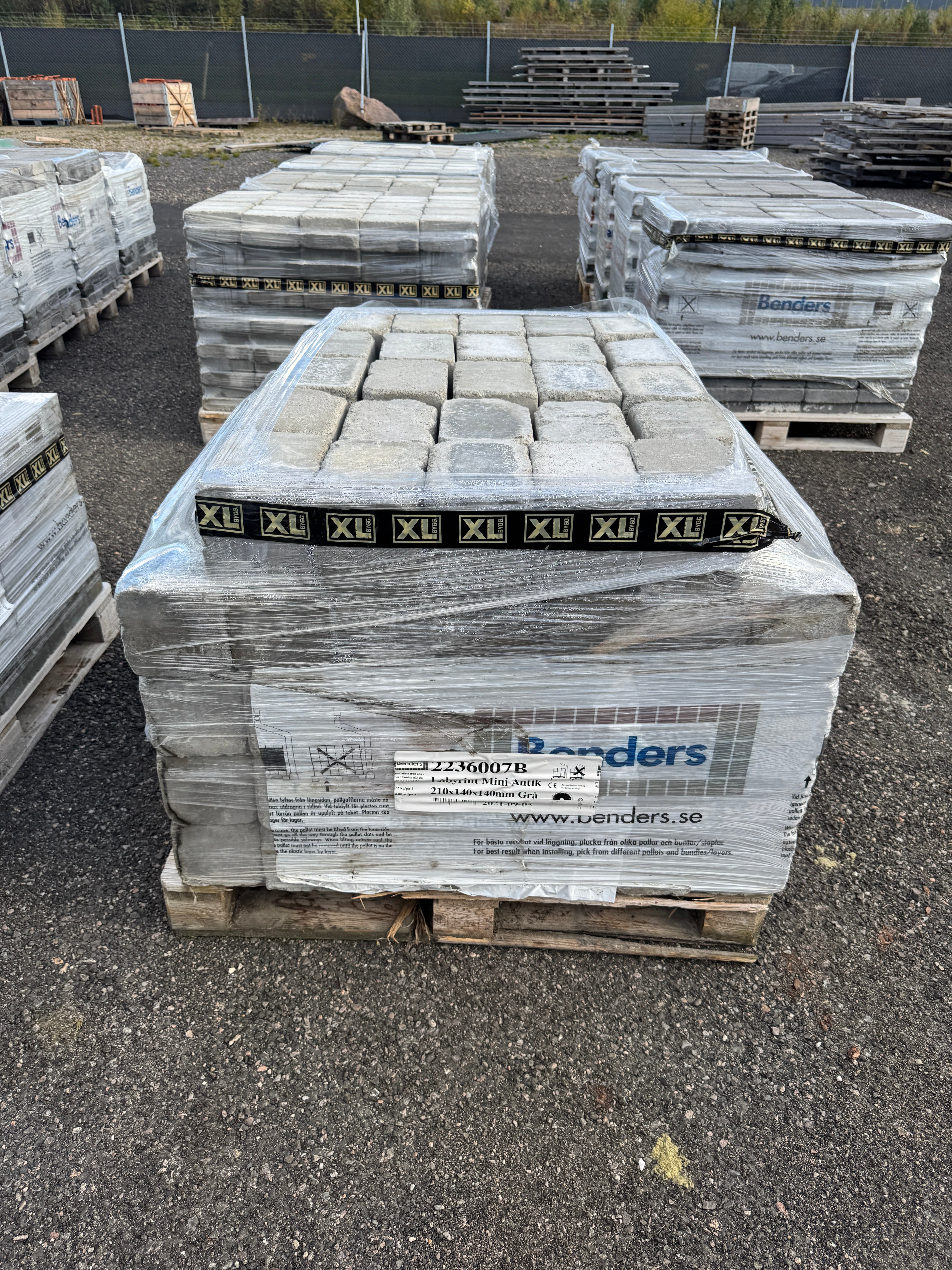 Mursten Labyrint Antik Mini 210x140x140mm Grå – 165 st