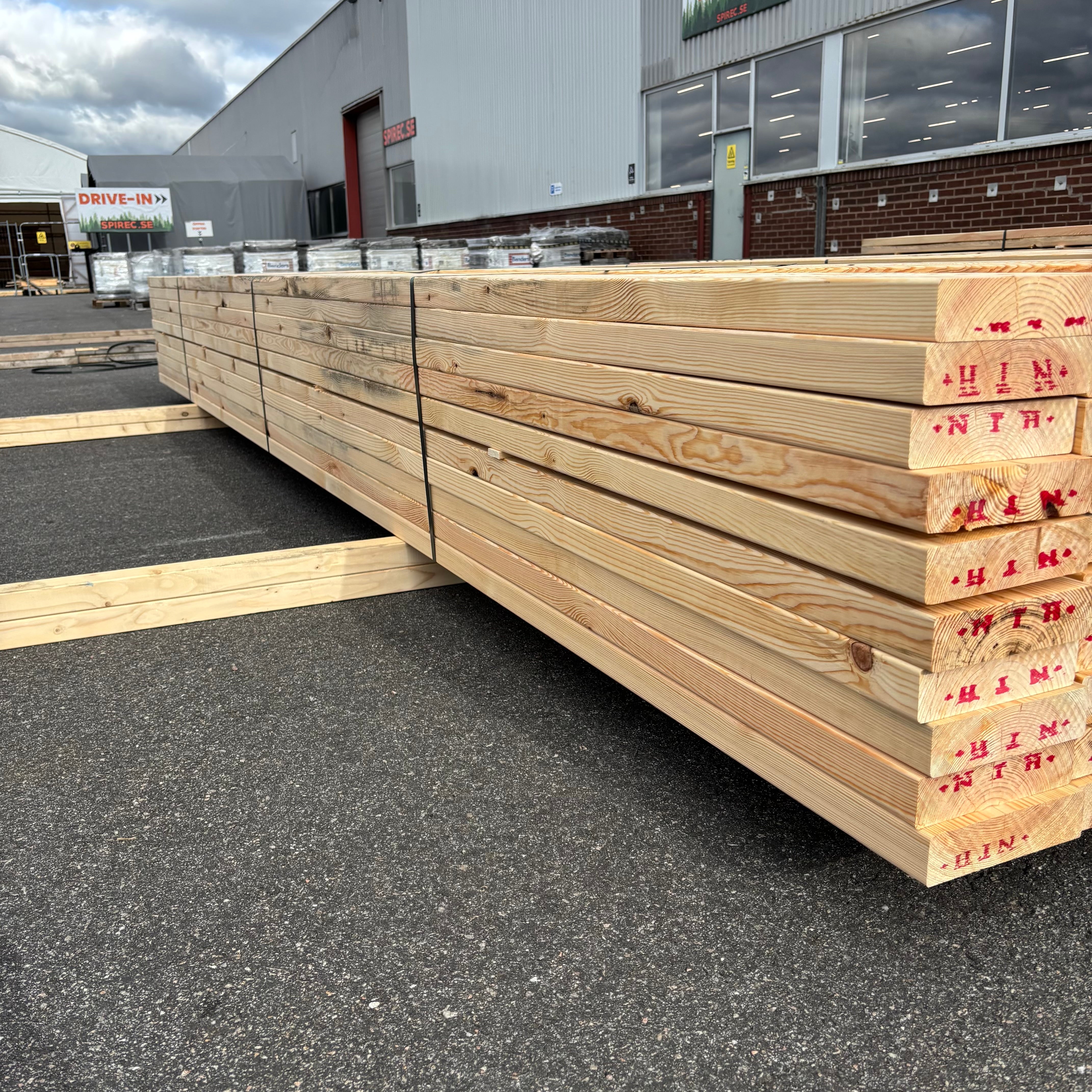 Paket Reglar 45x170mm – 60 st (4,80 m, furu)