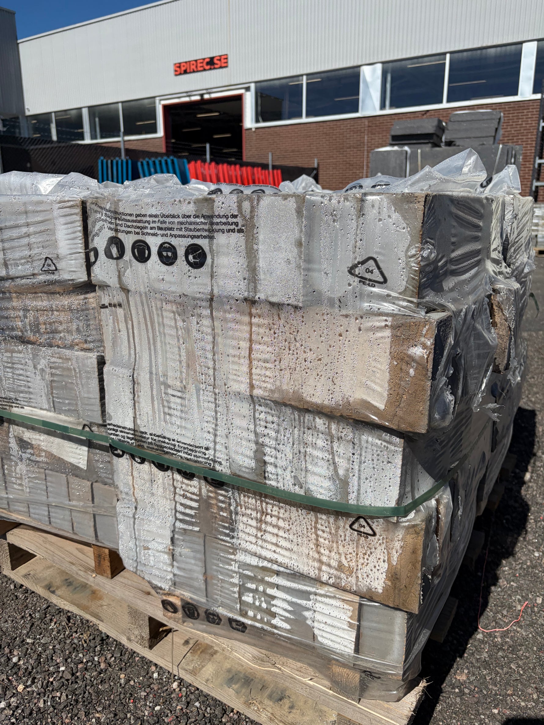 Parti Tegelsten 110x230x55mm 480st Grå