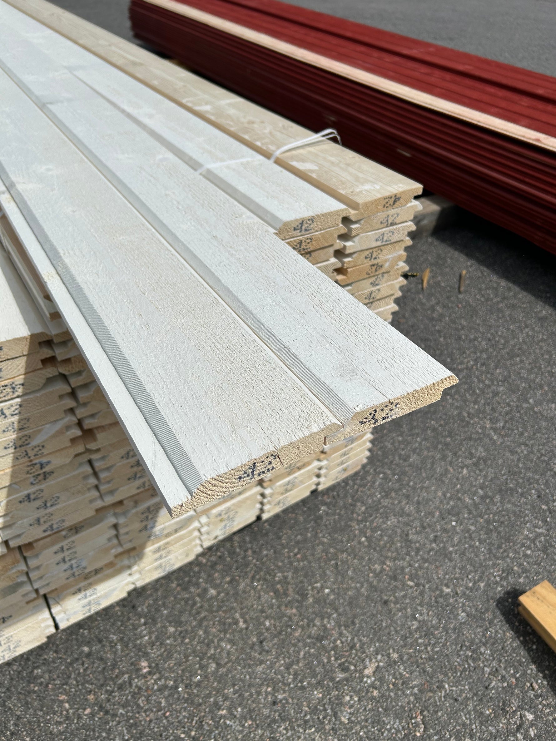 Paket Dubbelfas Halvspont 22x120mm 4.20m Grundmålad 225st