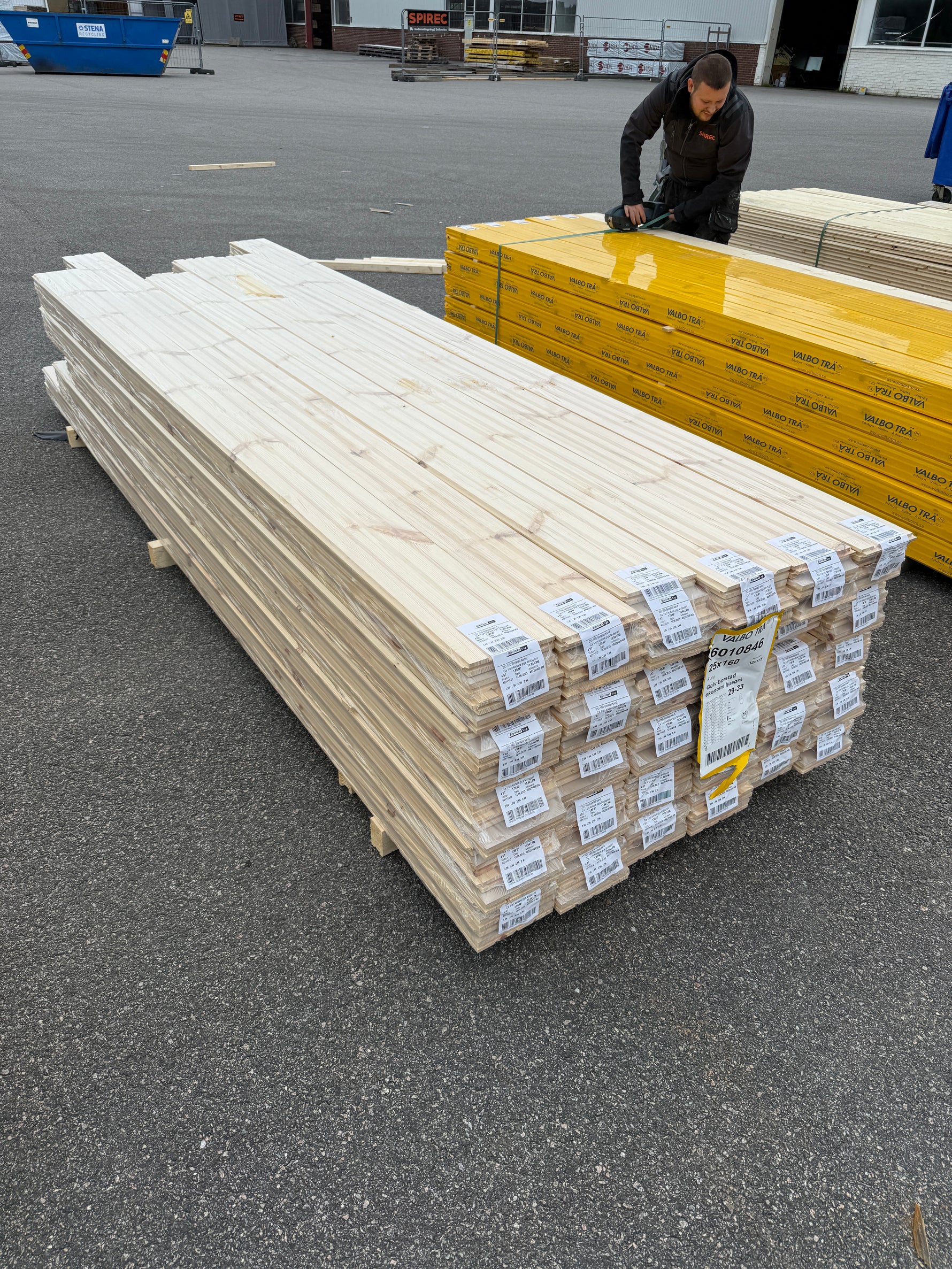 Parti Furugolv Borstad Ljusgrå Ekonomi 25x160 mm – 56,64 m²
