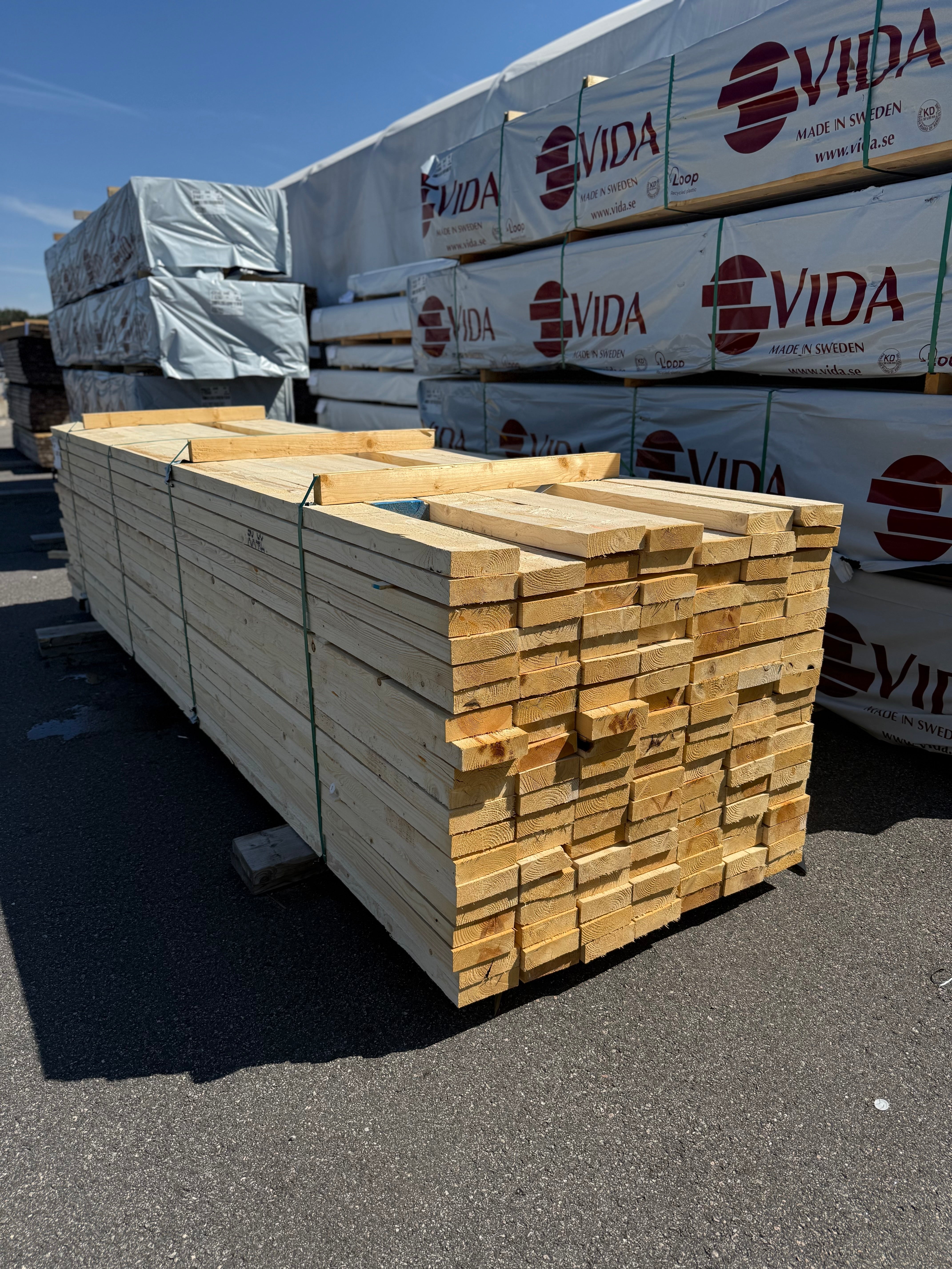 Paket Ohyvlade Reglar 47x150- 4.20m 132st