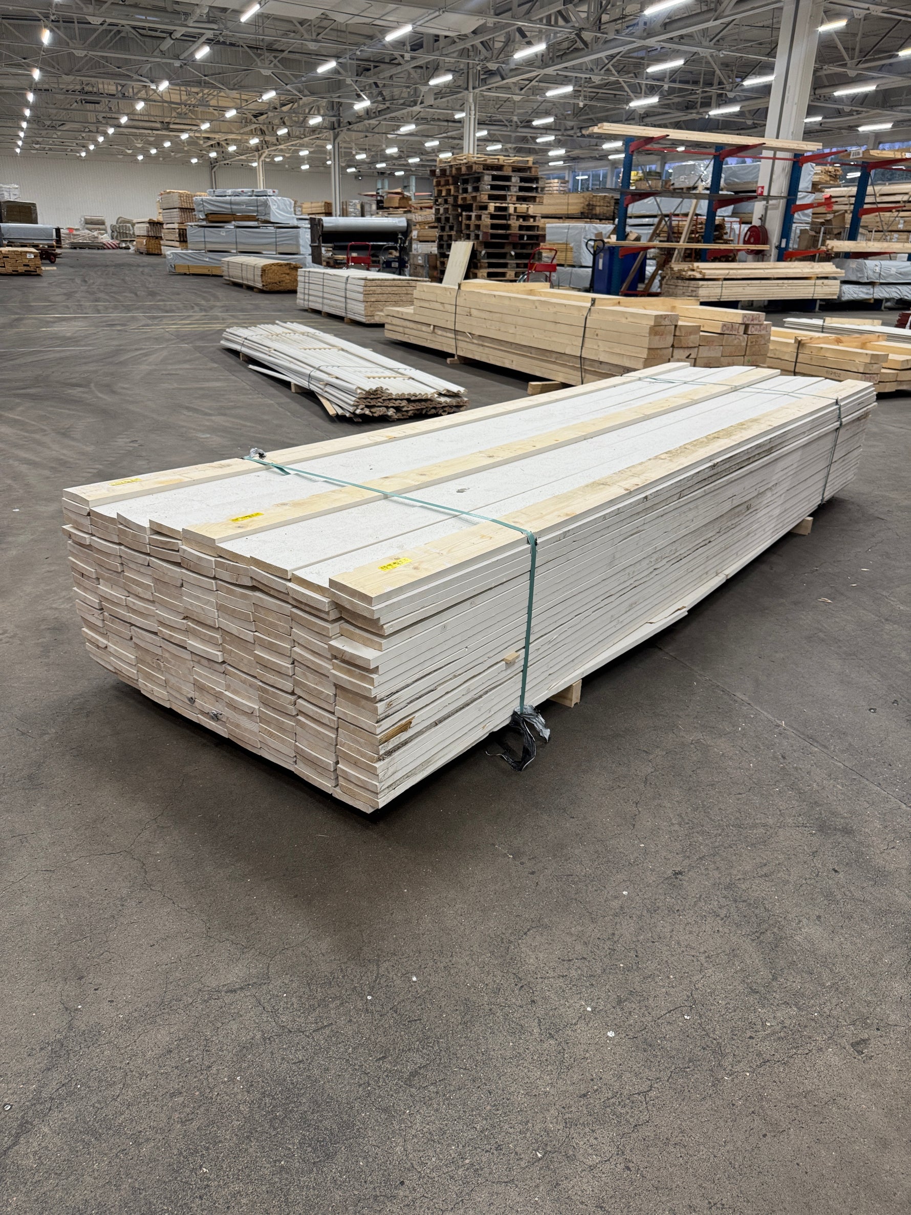 Paket Finsågad Panel 22x120mm 3,60m – 192 st Vit