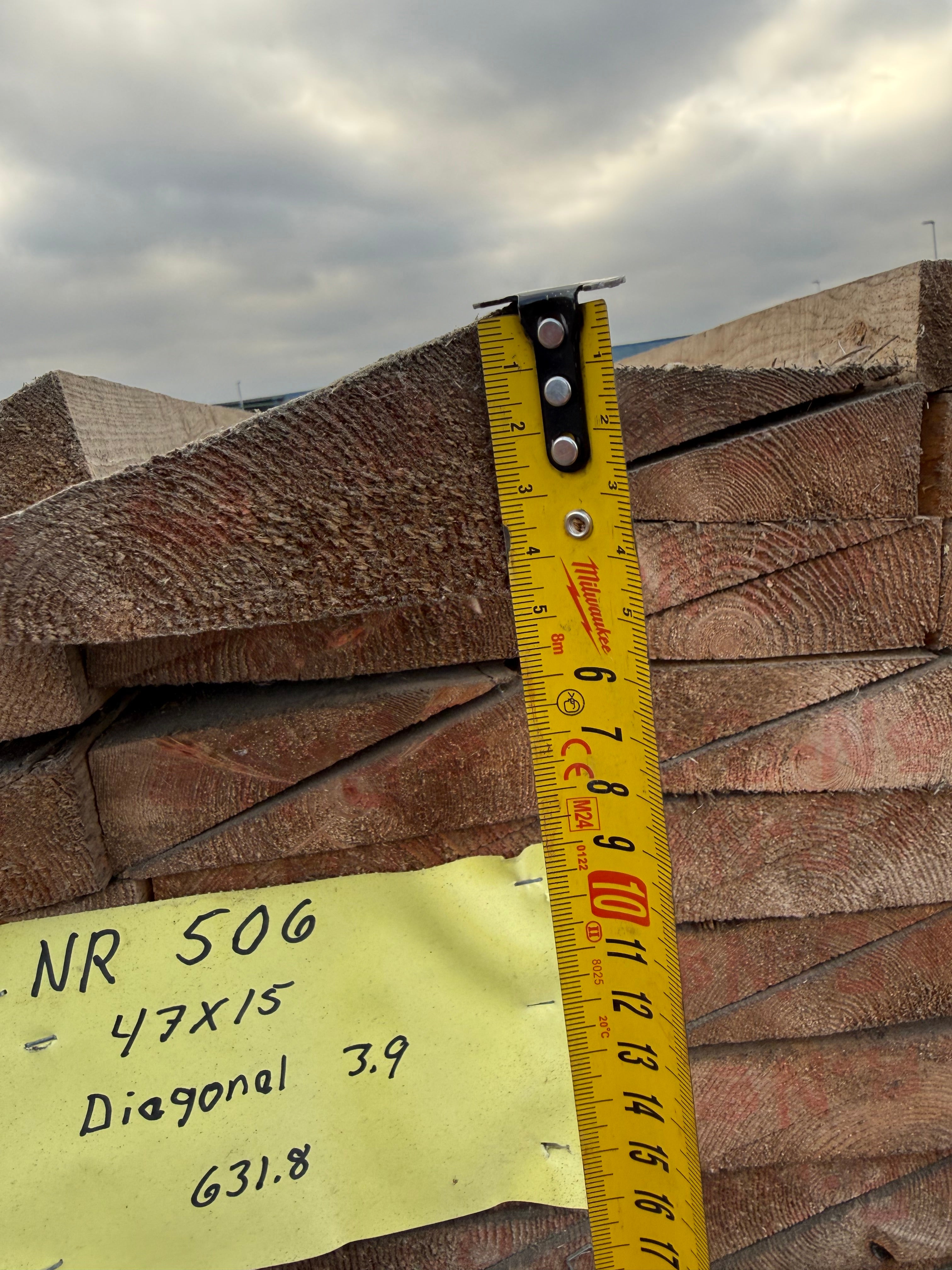 Paket Snedkapade Reglar 47x150mm – 160 st 3,90 m