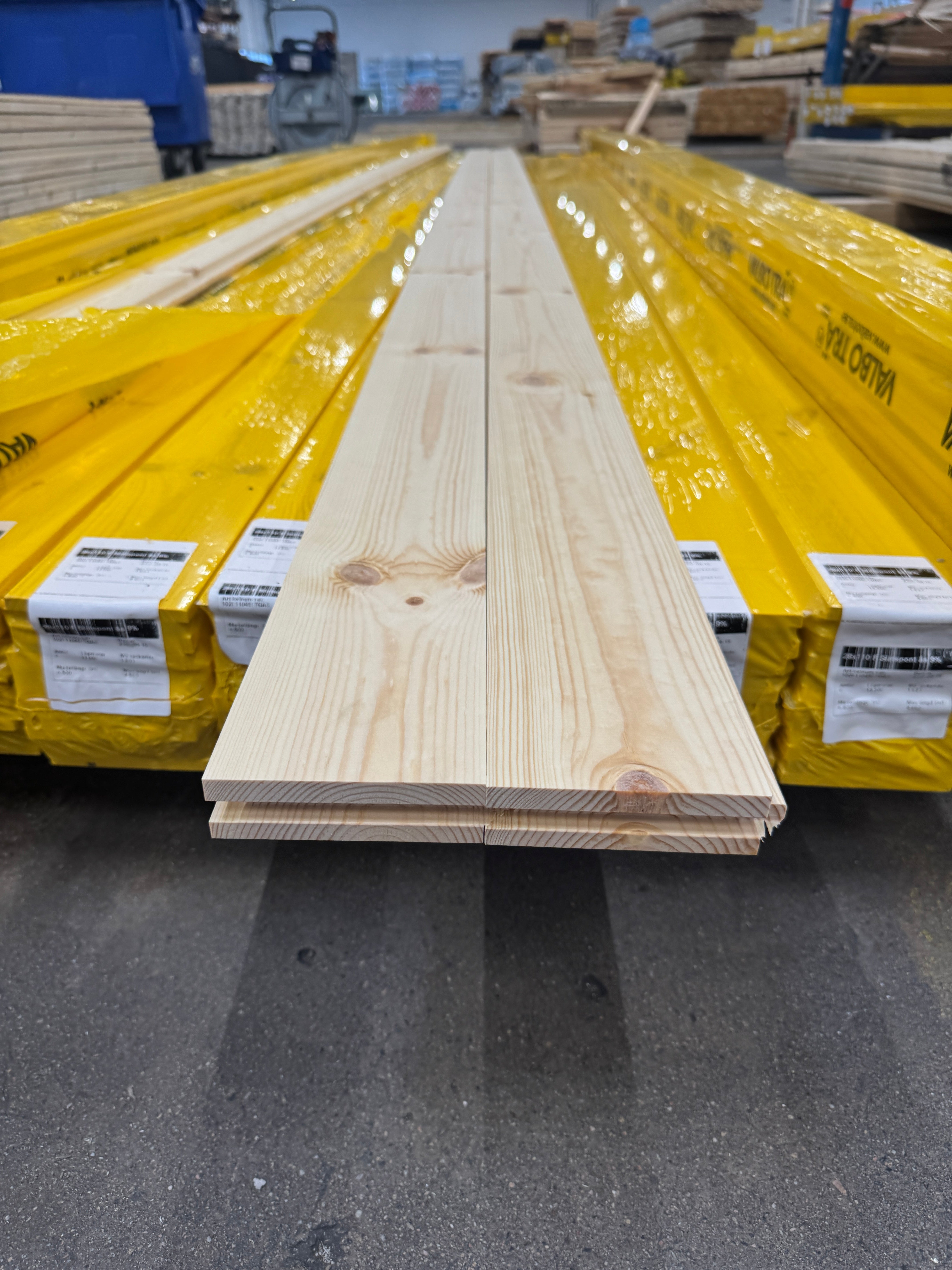 Paket Golv Slätspont 28x110mm – Furu (9%)