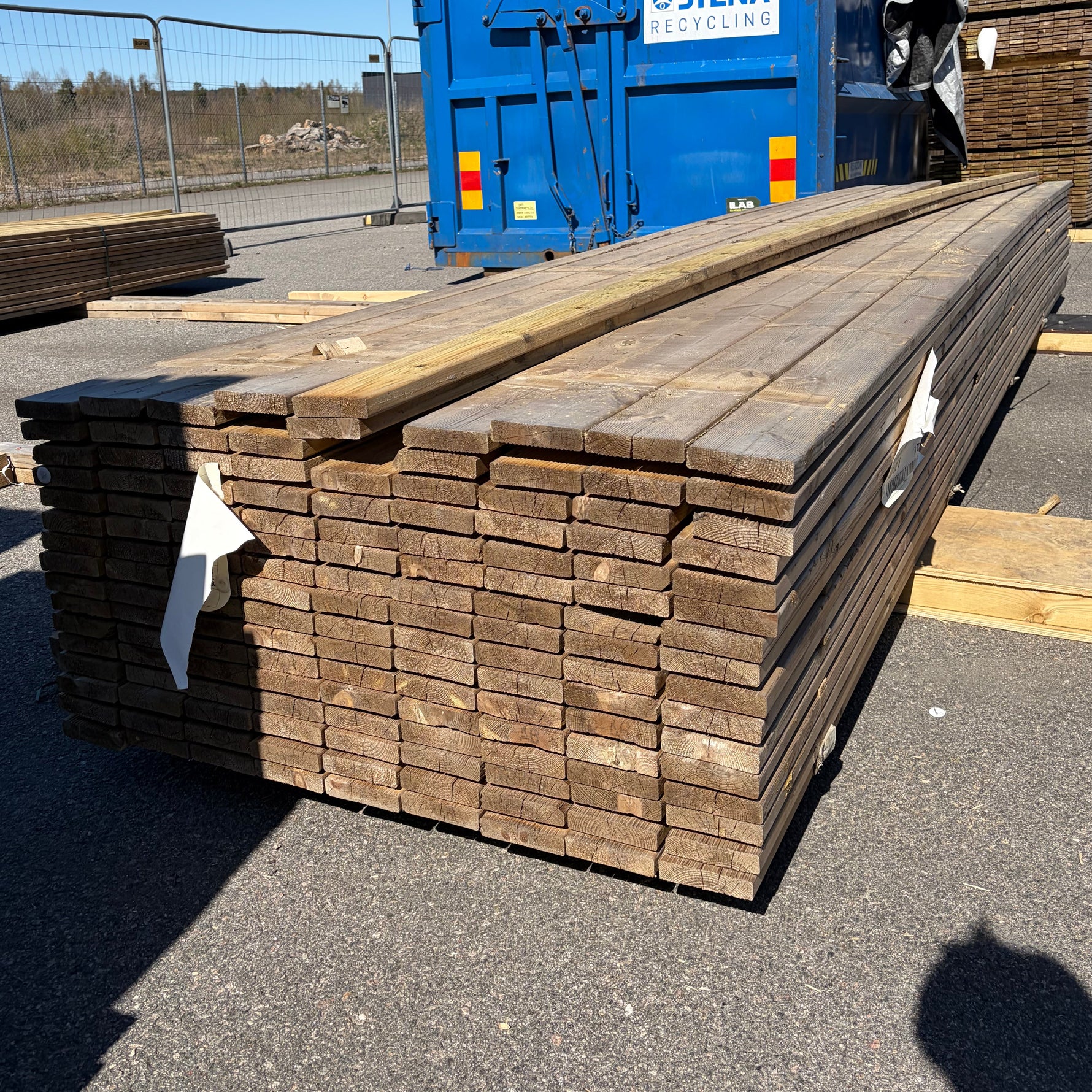 Paket Tryckimpregnerad Rillad Trall 28x120mm, 144st 5,10m