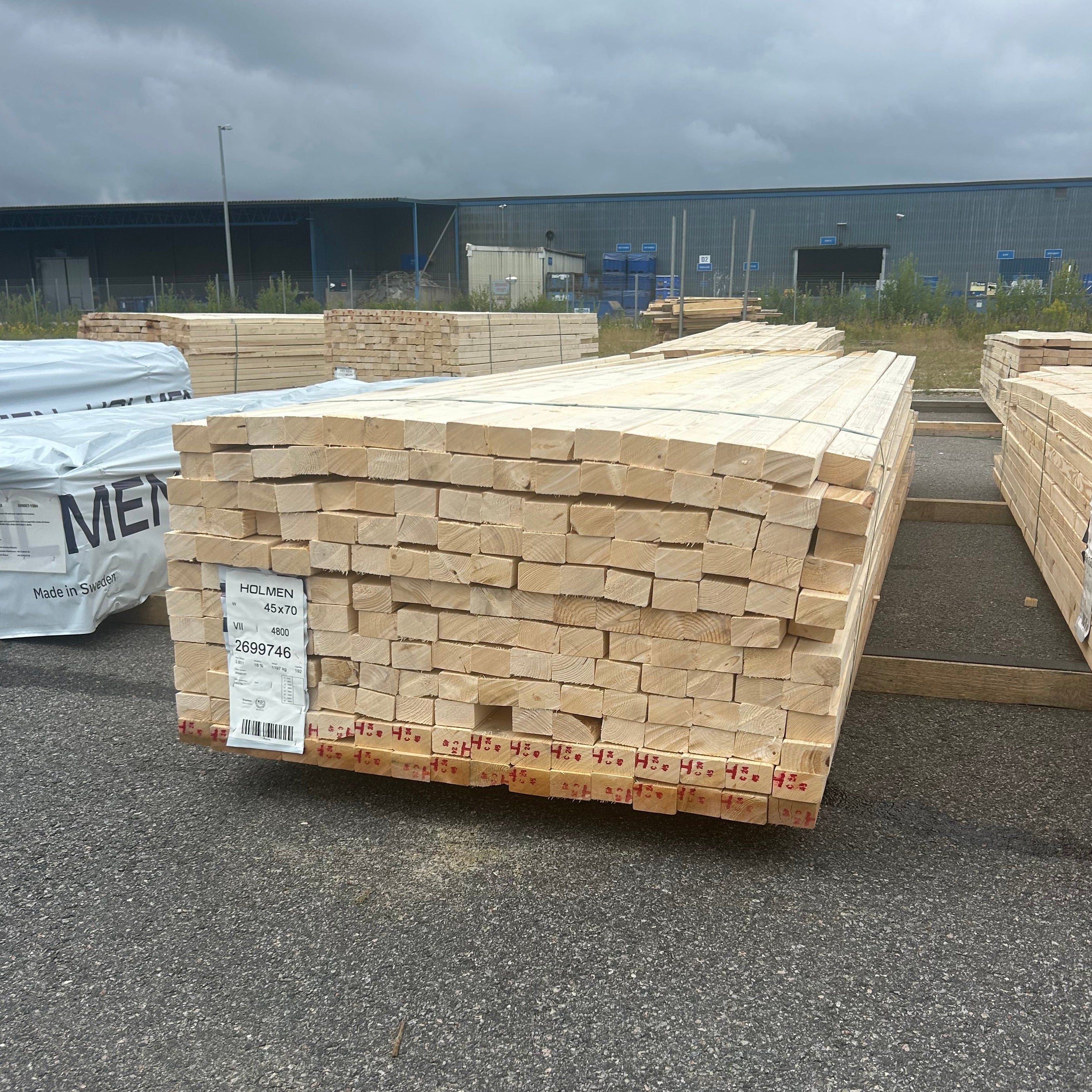 Paket Reglar 45x70mm 2,70-4,80m 192st