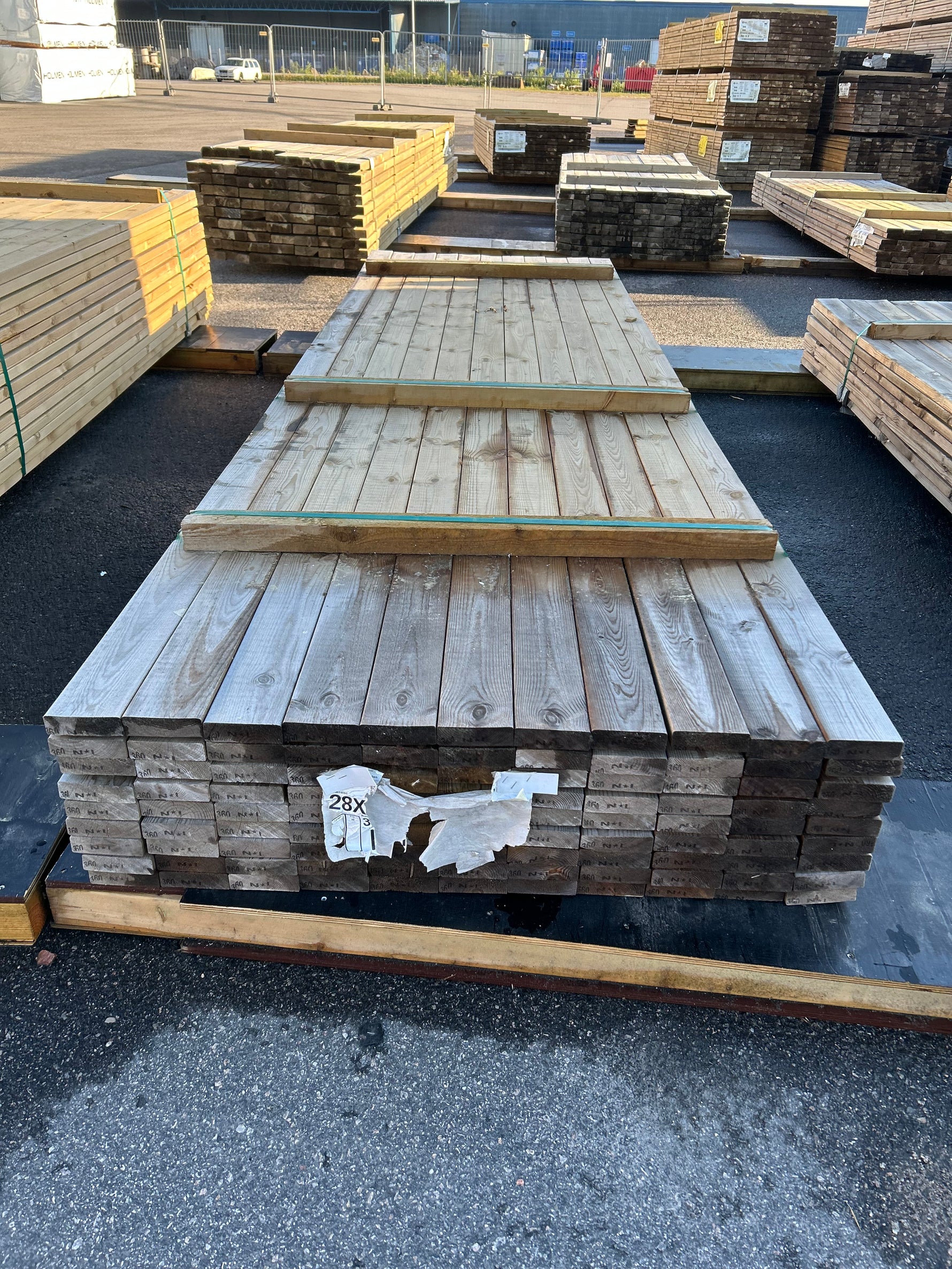 Paket Tryckimpregnerad Trall 28x95mm, 99st 3.60m