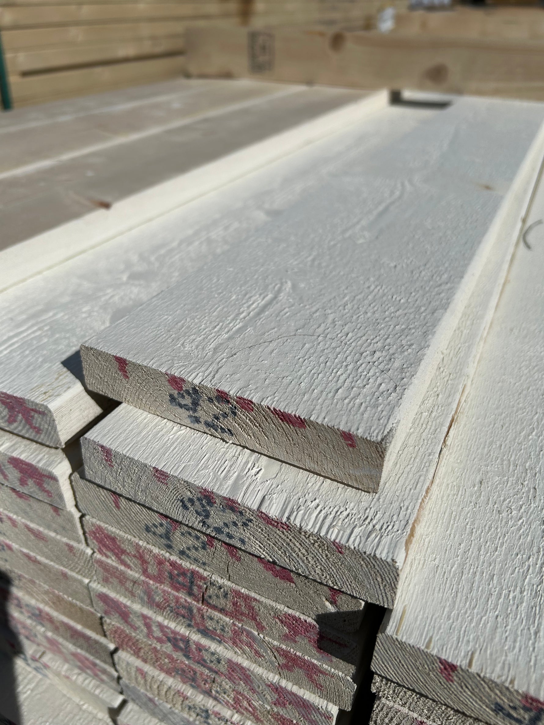 Paket Finsågade Brädor 22x120mm 4.20m 94st Grundmålade