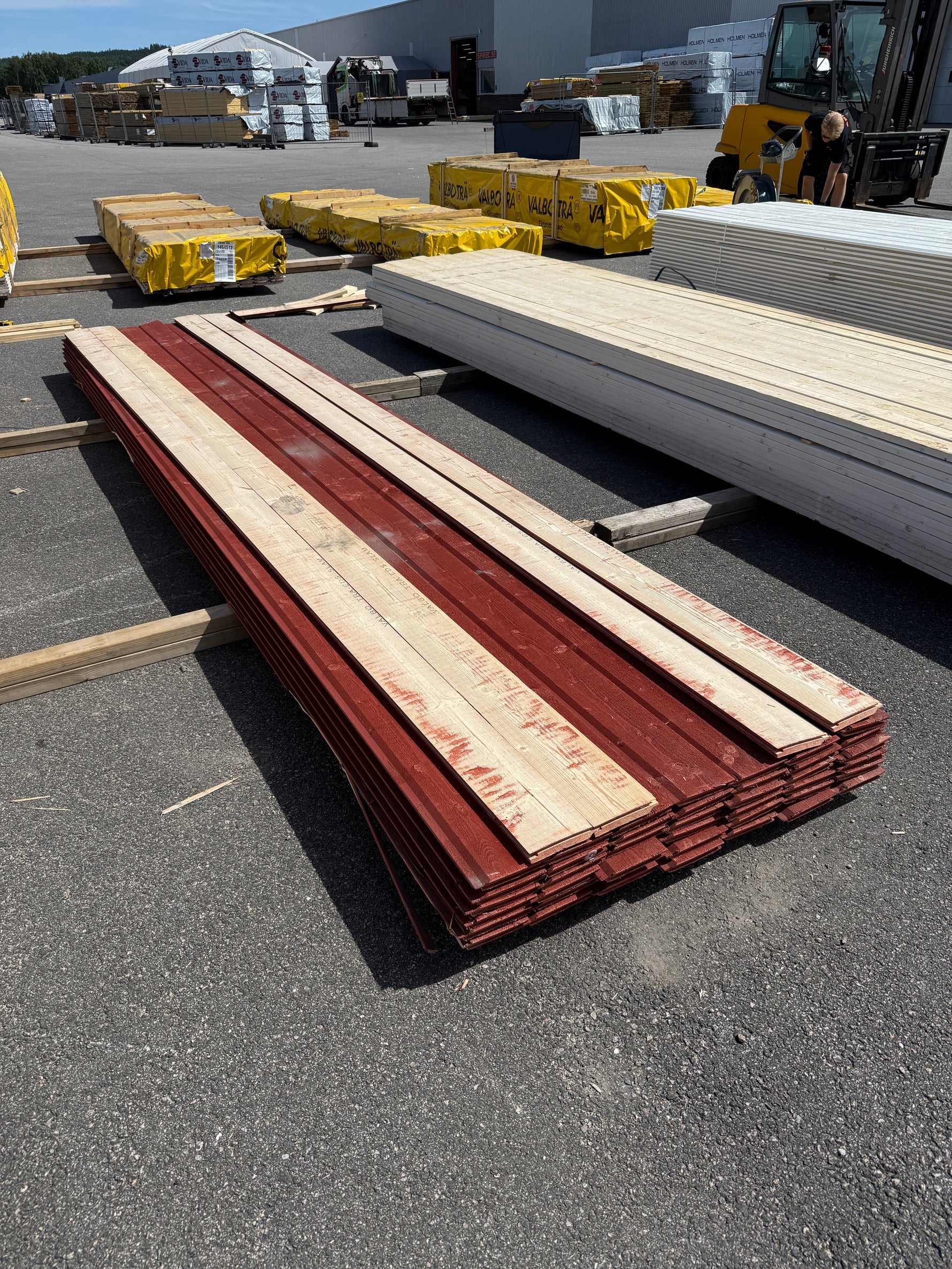 Paket Ytterpanel Enkelfas Ändspont 22x145mm, 46st 4.80m Grundmålad&nbsp;