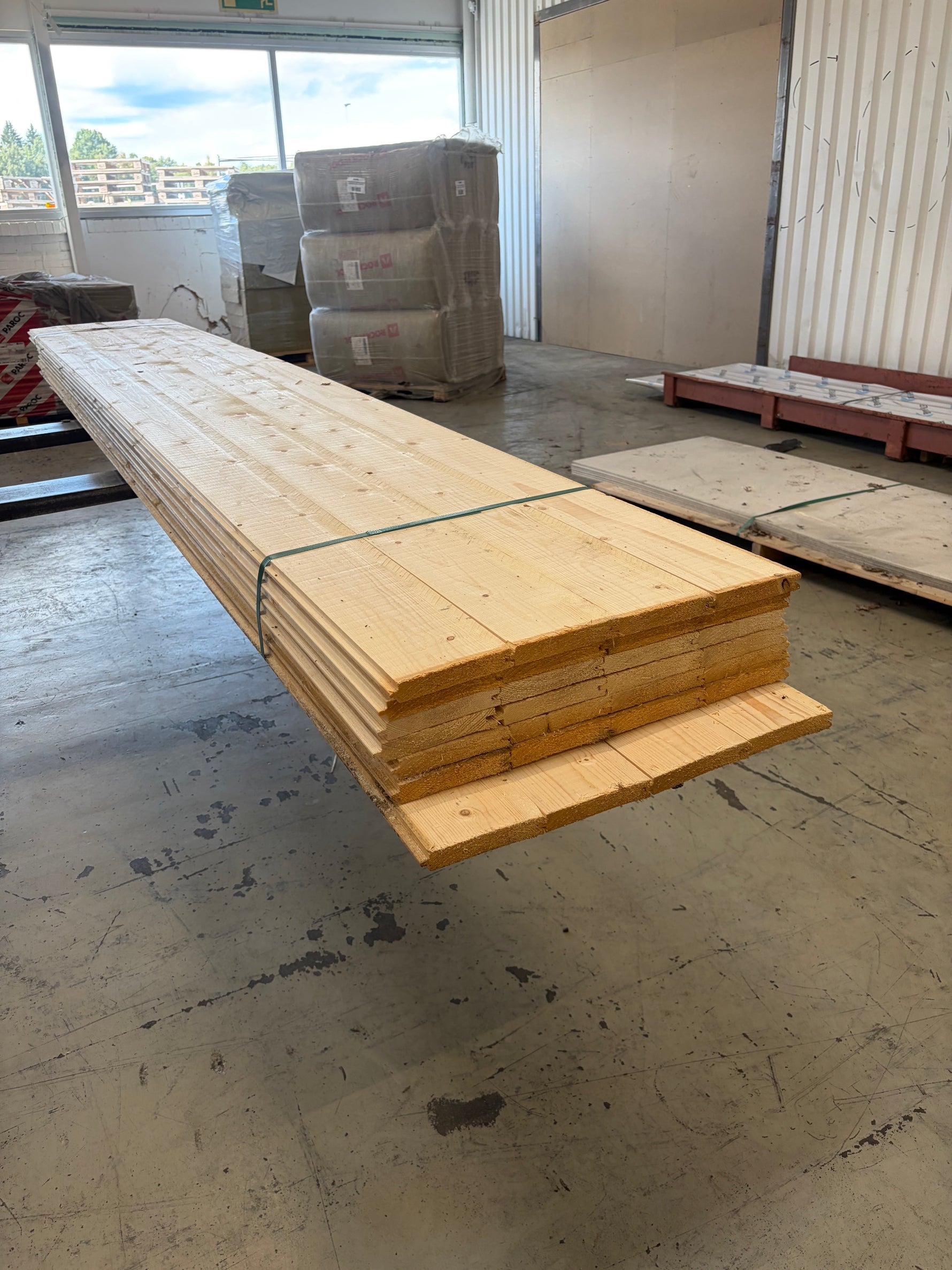 Paket Råspontluckor 25x555mm, 3,60m - 6 st