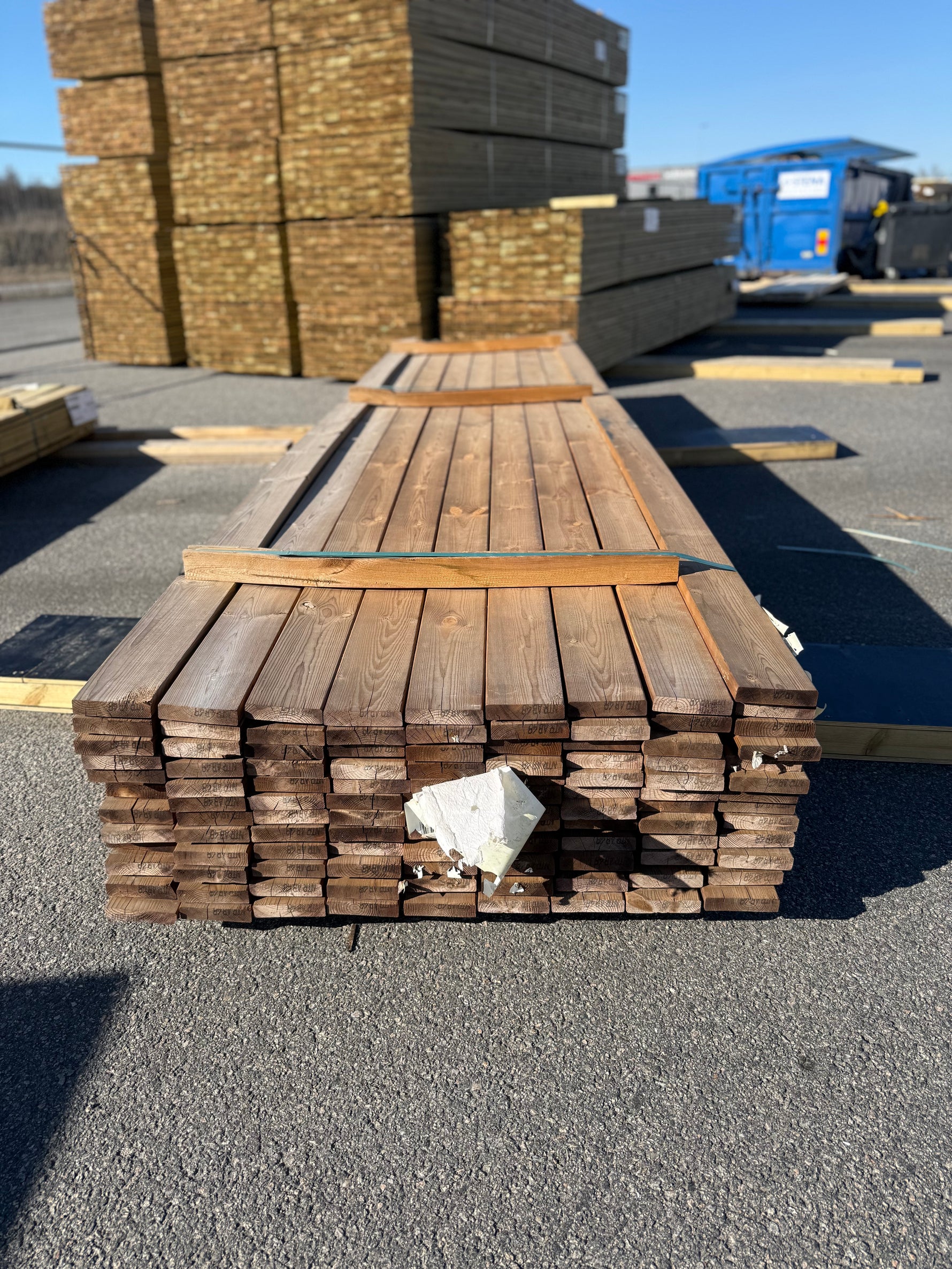 Paket Brunimpregnerad Trall 28x120mm, 108st 4,80m - Spirec