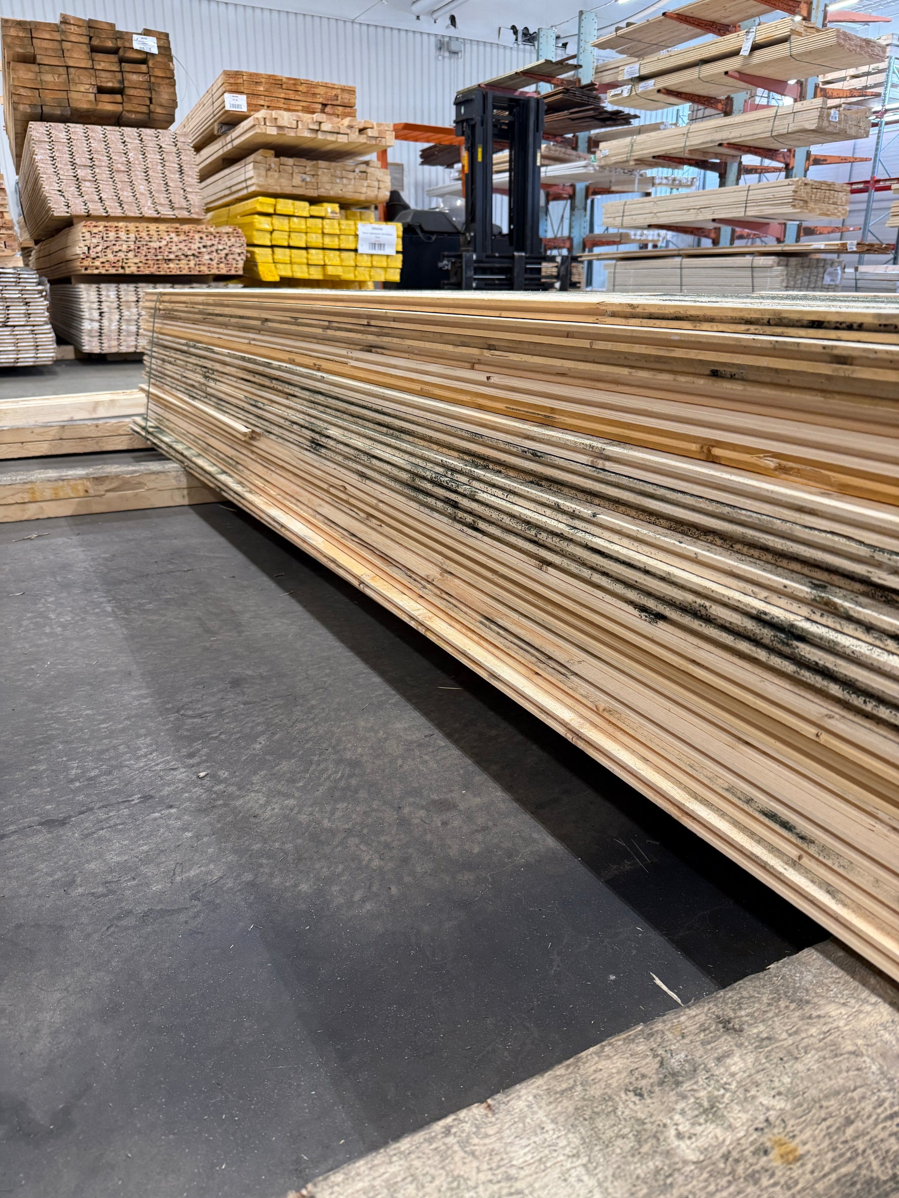 Parti Råspontluckor 20x540x3600mm 21st (Mögelskadat)