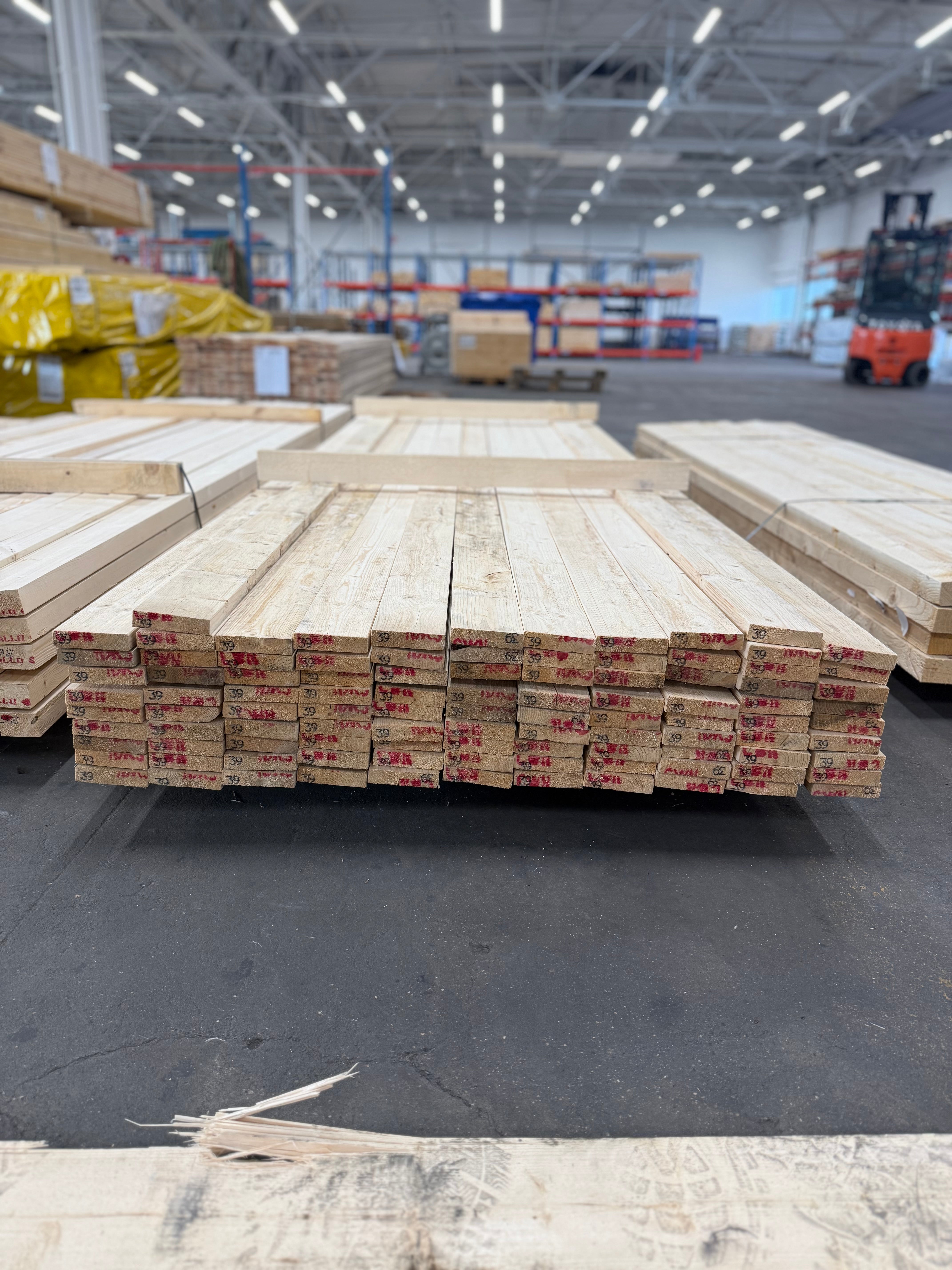 Paket Brädor 22x95mm 100st 3.90m