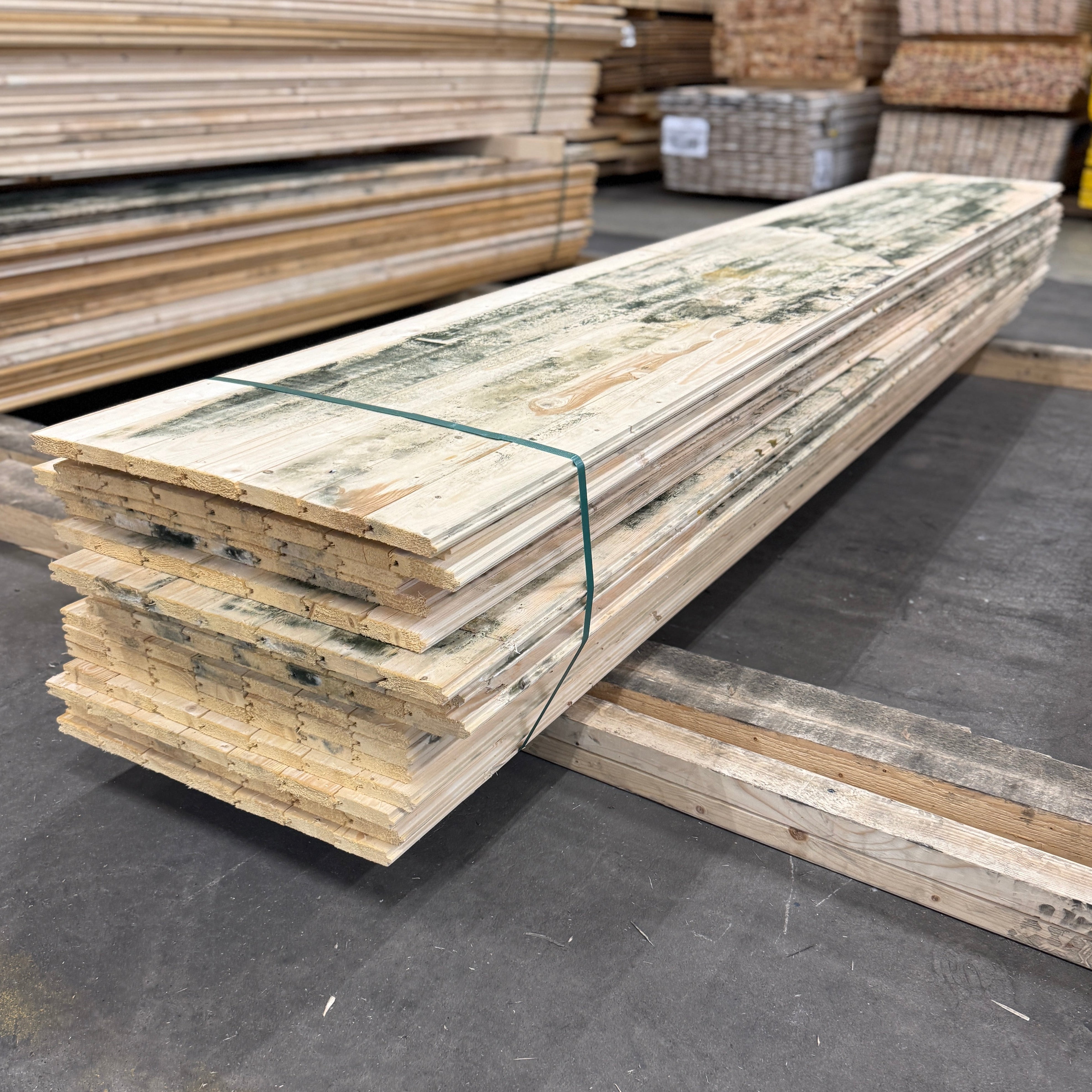 Parti Råspontluckor 20x540x3600mm 20st (Mögelskadat)